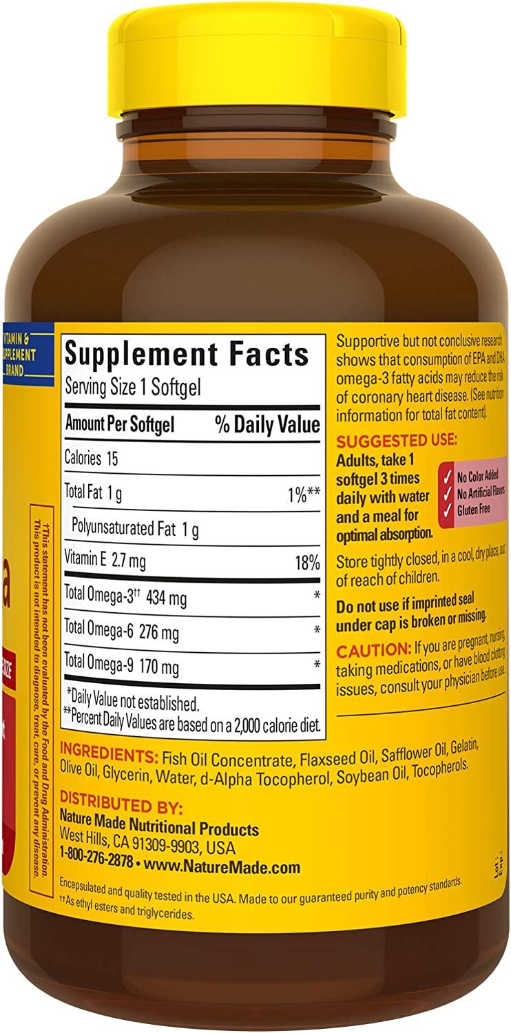 Buy Nature Made Triple Omega 369 150 Softgels for Heart & Joint Health