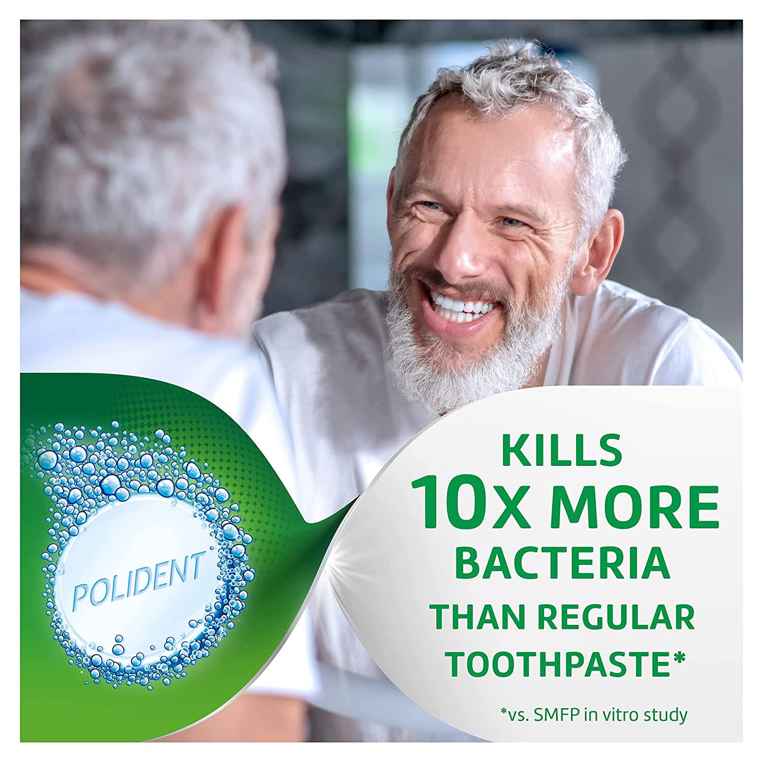 Polident 3 Minute Triple Mint Antibacterial Denture Cleanser Tablets ...