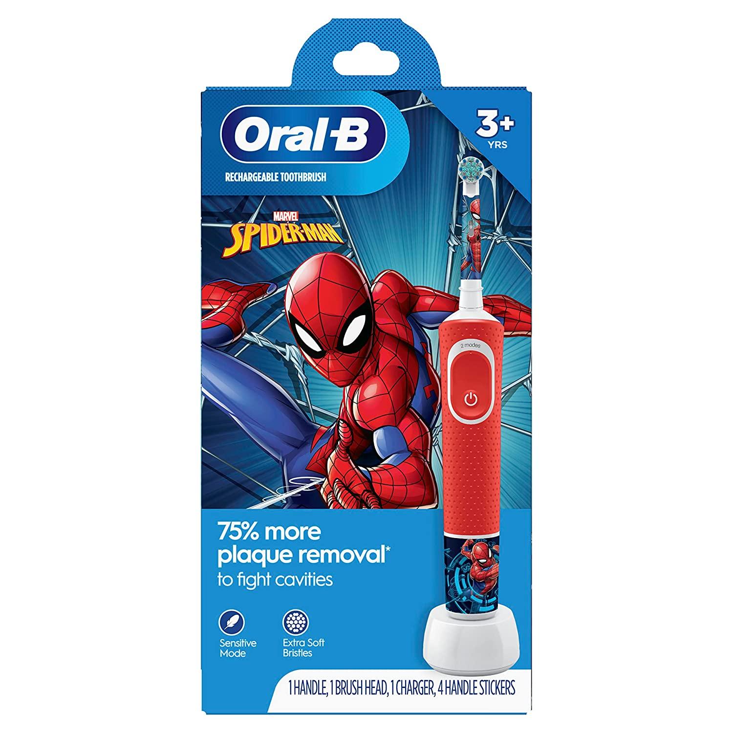 OralB Kids Electric Toothbrush Marvel Spiderman Edition for Kids 3