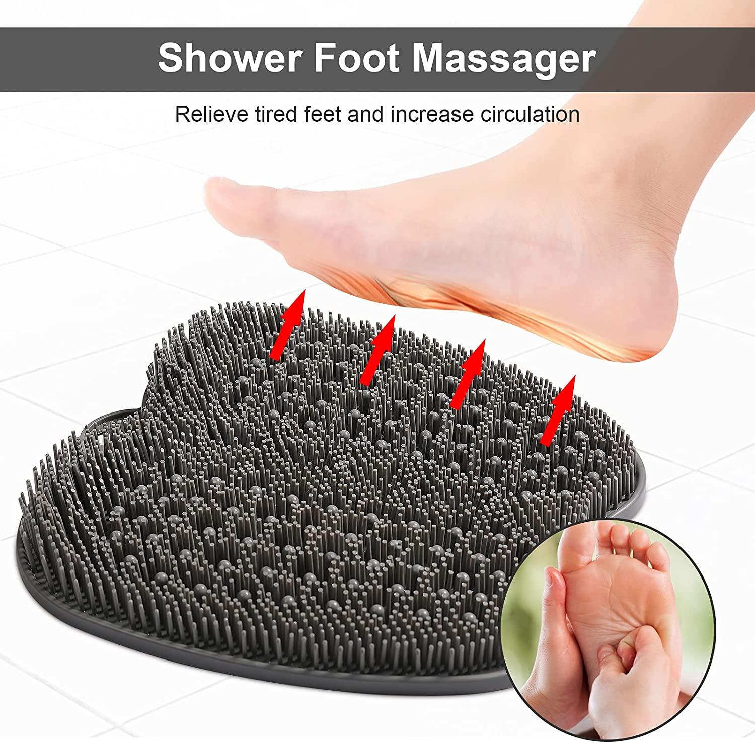 HONYIN XL Size Large Shower Foot Scrubber Mat Cleans,Exfoliation