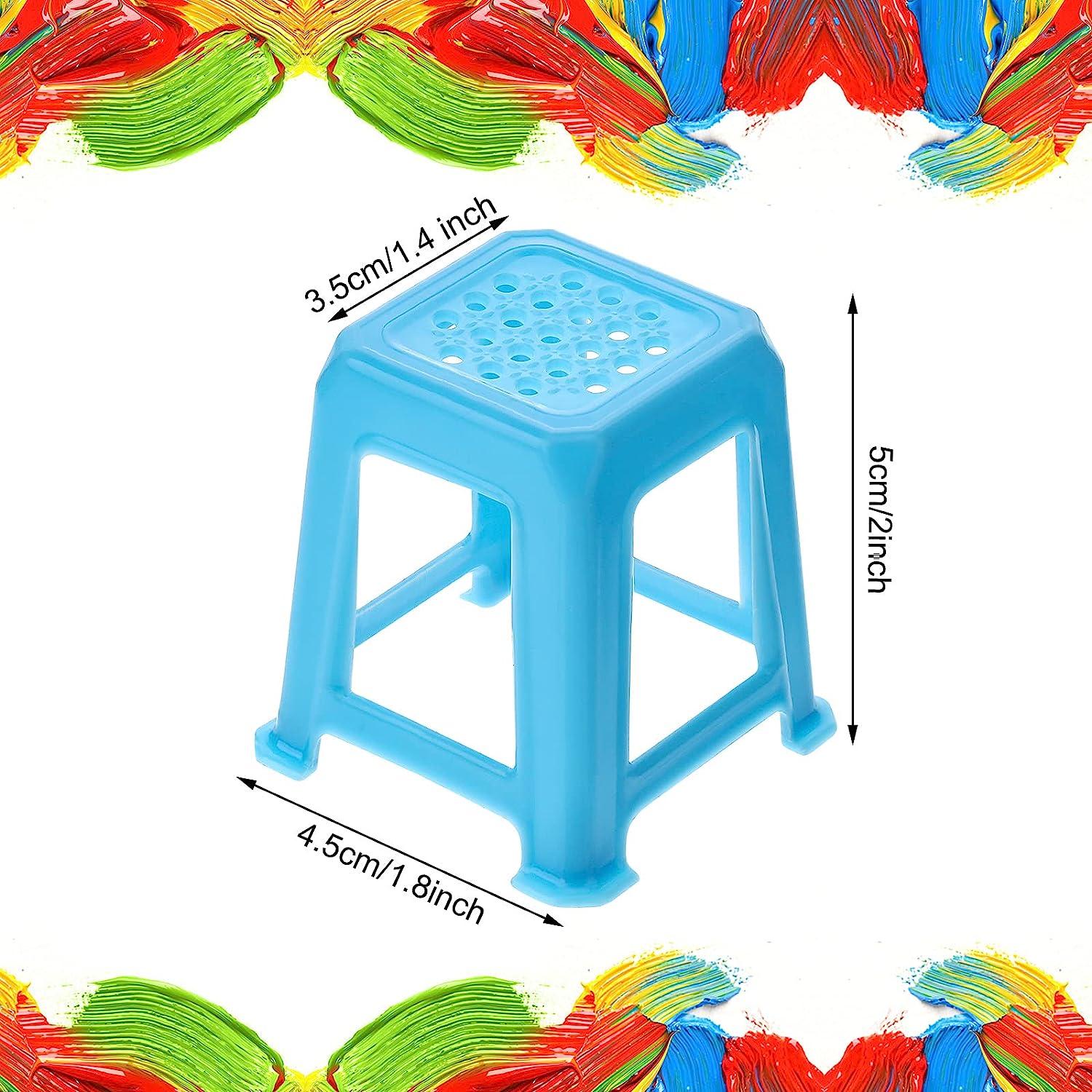 8 Pieces Canvas Stands Paint Stands for Painting Mini Canvas Feet Risers  Canvas Support Stands for Fluid Acrylic Pouring Paint Supplies (Blue)