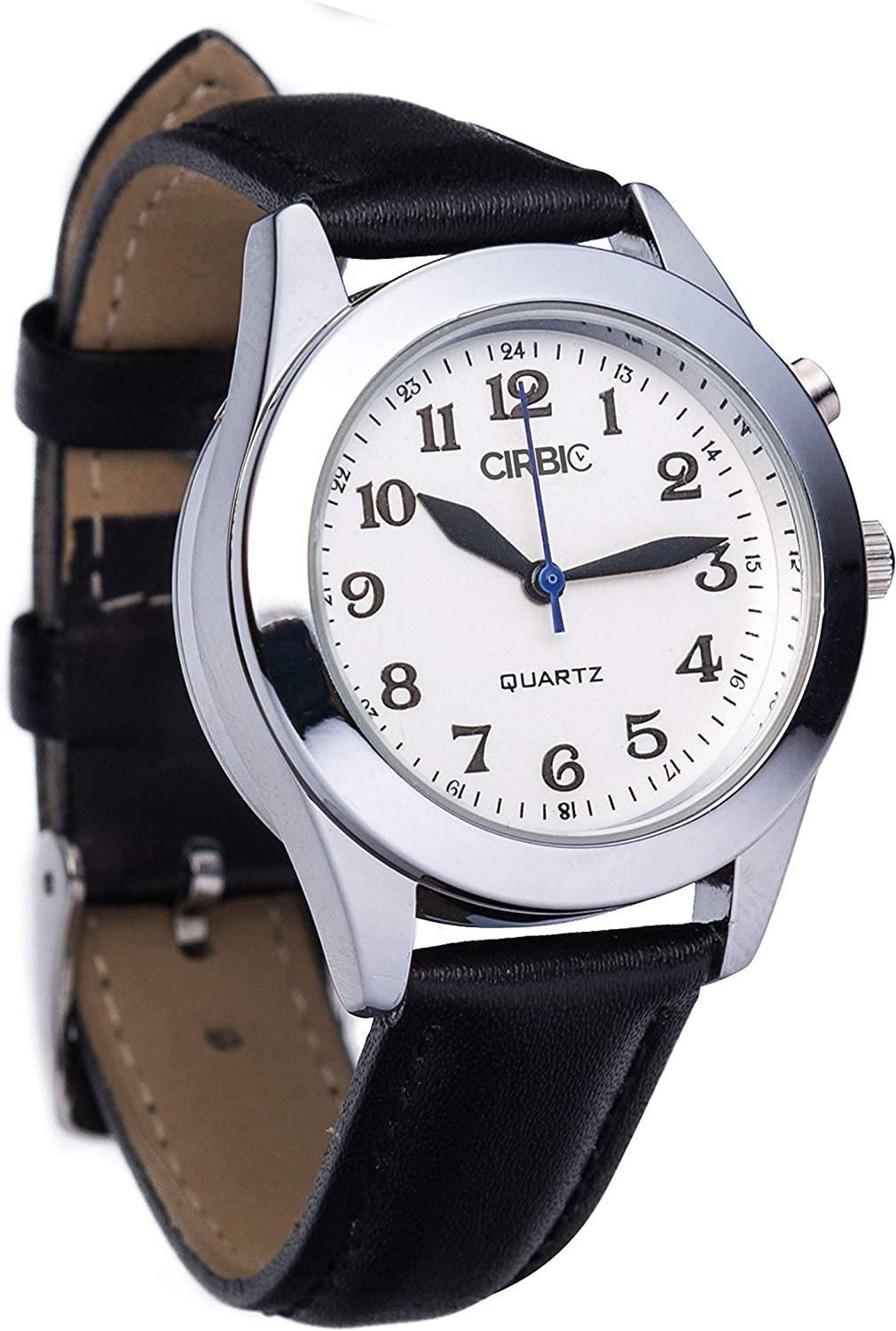 Large Talking Watch for Visually impaired, Blind (Black)