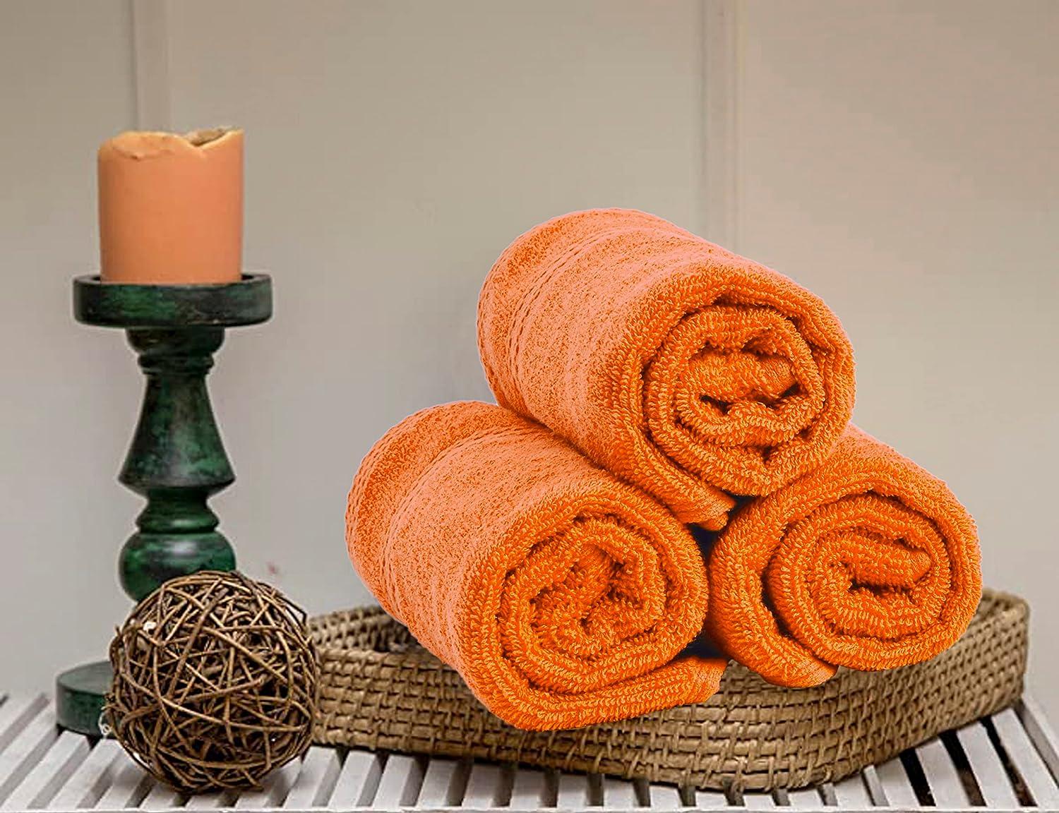 Glamburg Ultra Soft 8-Piece Towel Set - 100% Pure Ringspun Cotton, Contains 2 Oversized Bath Towels 27x54, 2 Hand Towels 16x28, 4 Wash Cloths 13x13