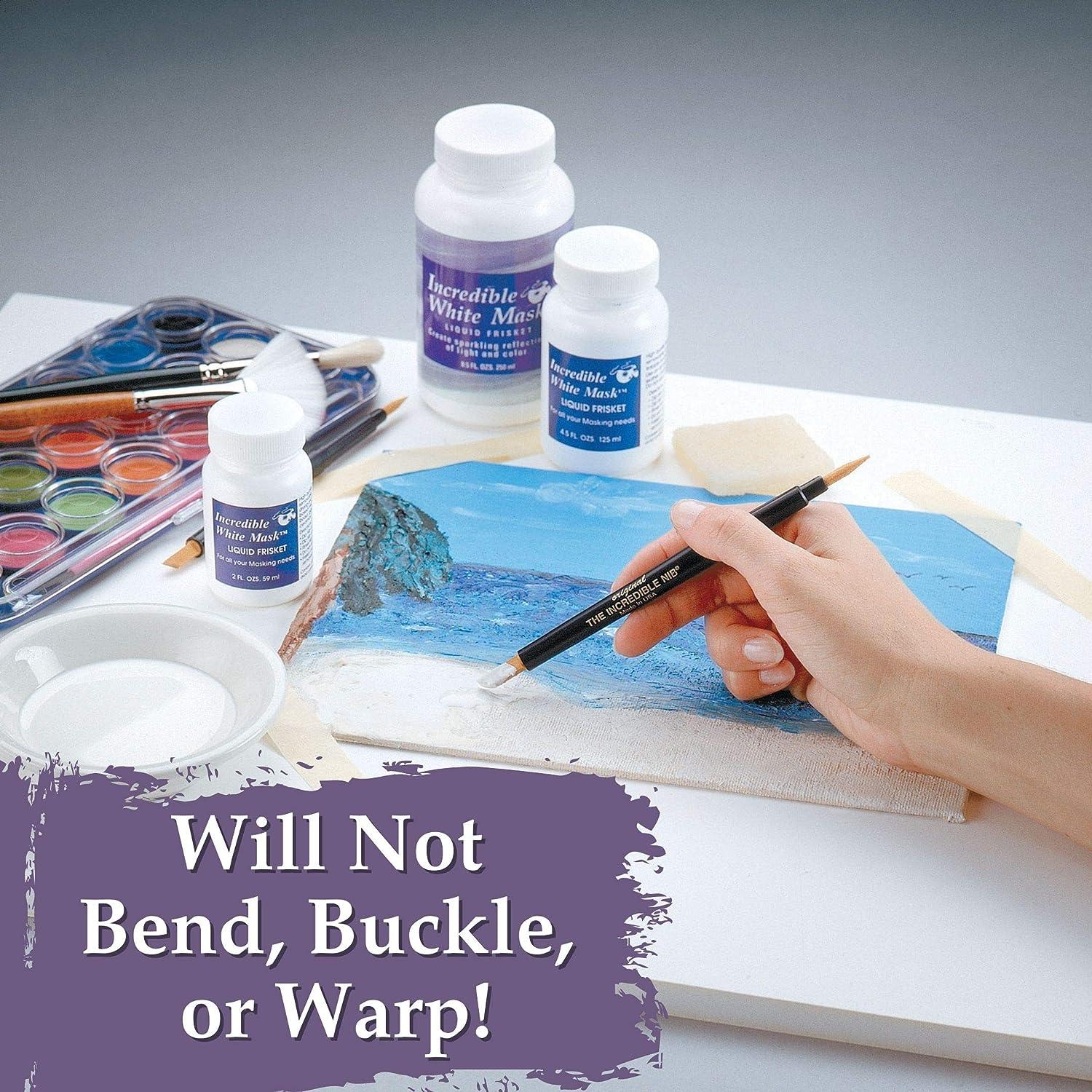 Grafix Stretching Watercolor Paper Art Board, 16" x 24", White 16" x 24