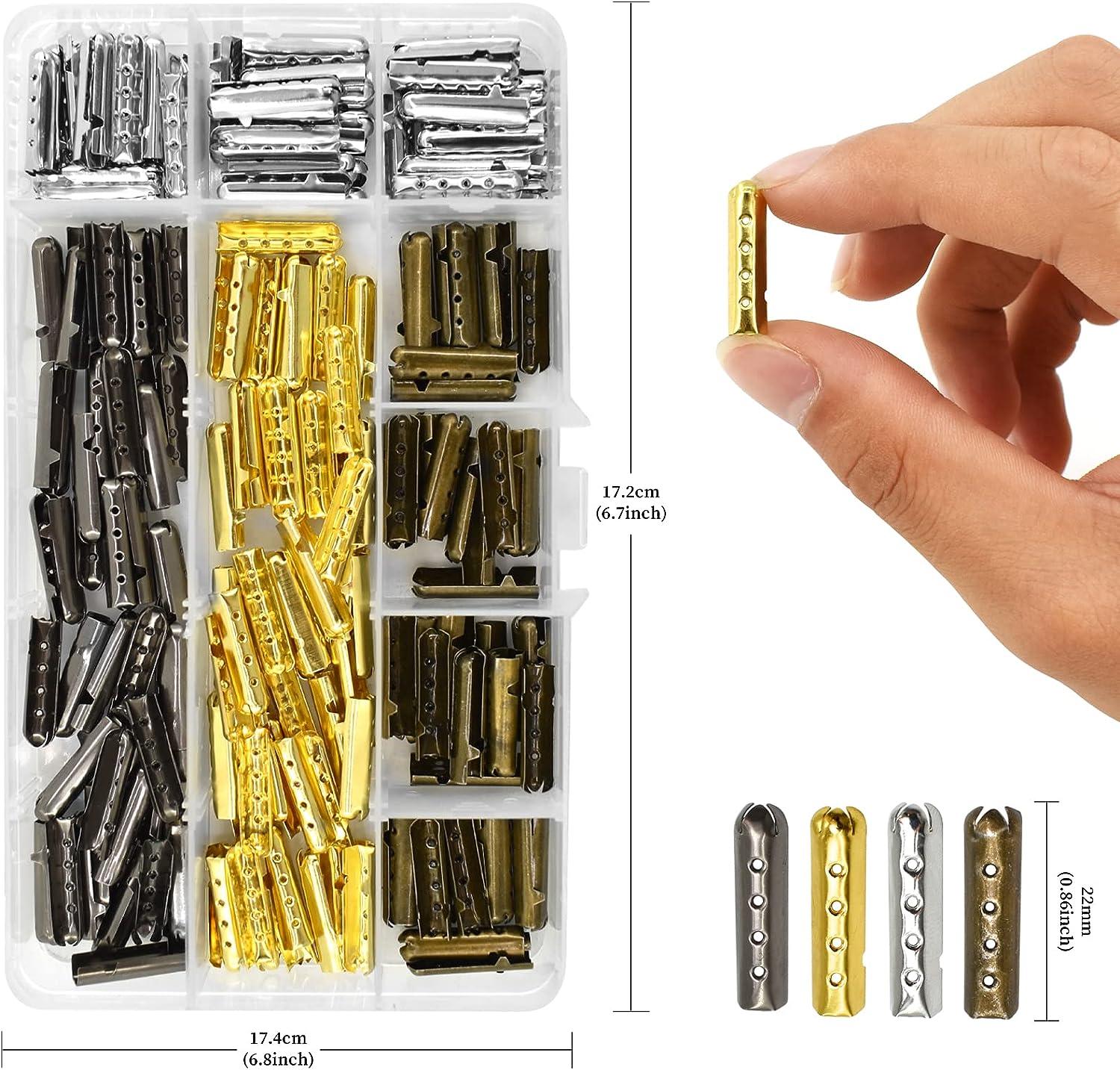 Aglet Crimping Tool, Shoelace Aglets Tool,Aglets For Shoelaces, Repair Shoe Lace Tips Replacement End Comes With 160pcs Metal Aglets Installation Tool - View #7
