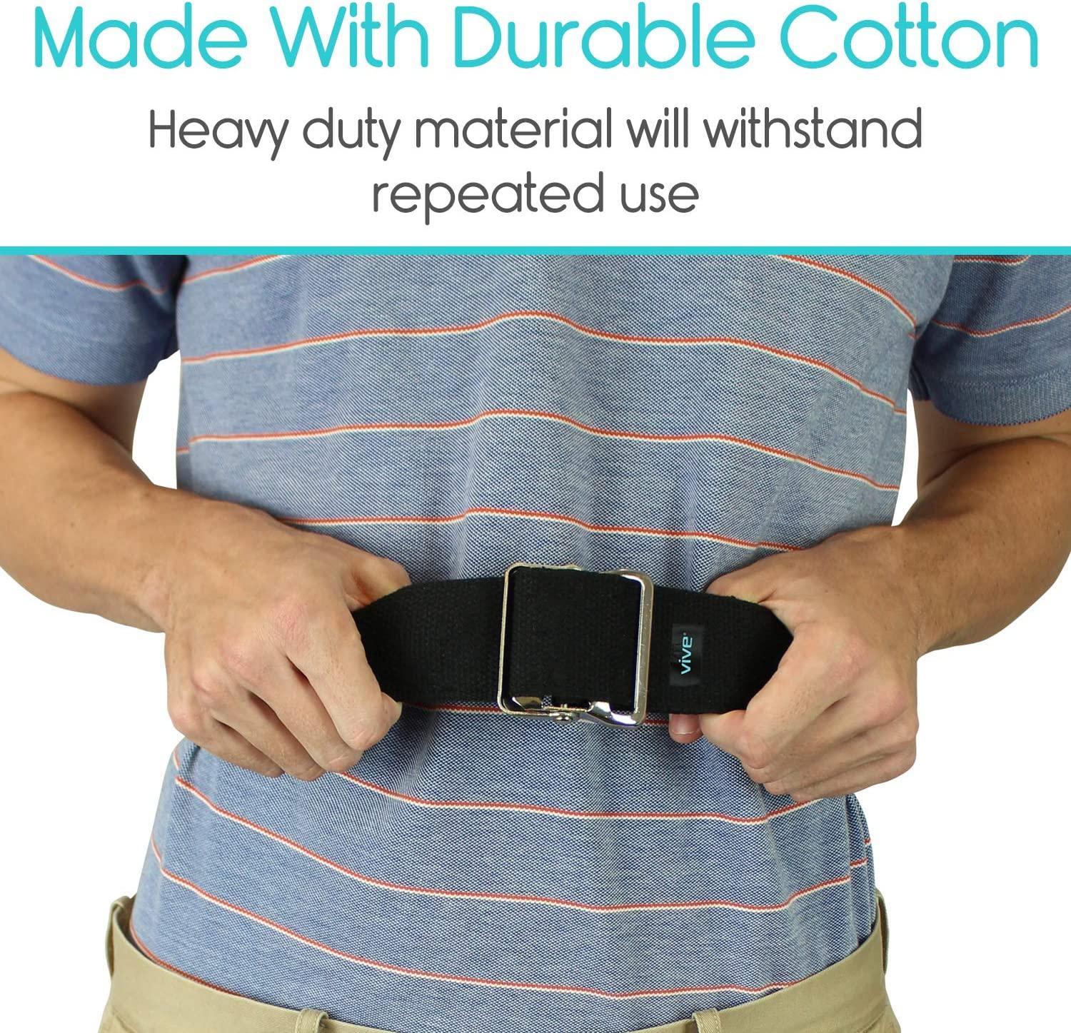 Vive Gait Belt (60 Inch) Transfer Assist Device for Seniors