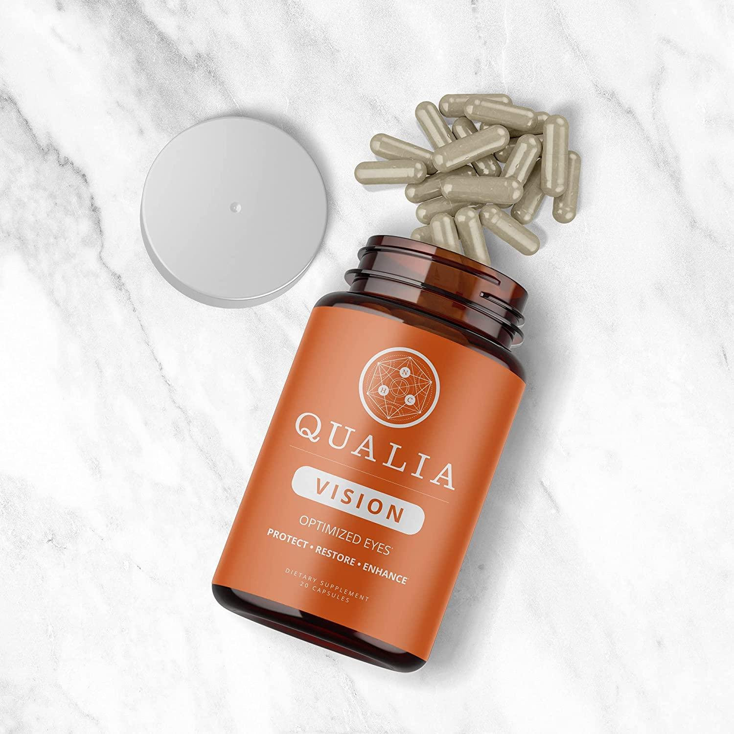 Qualia Vision Eye Vitamin Supplement 10+ Clinically Researched