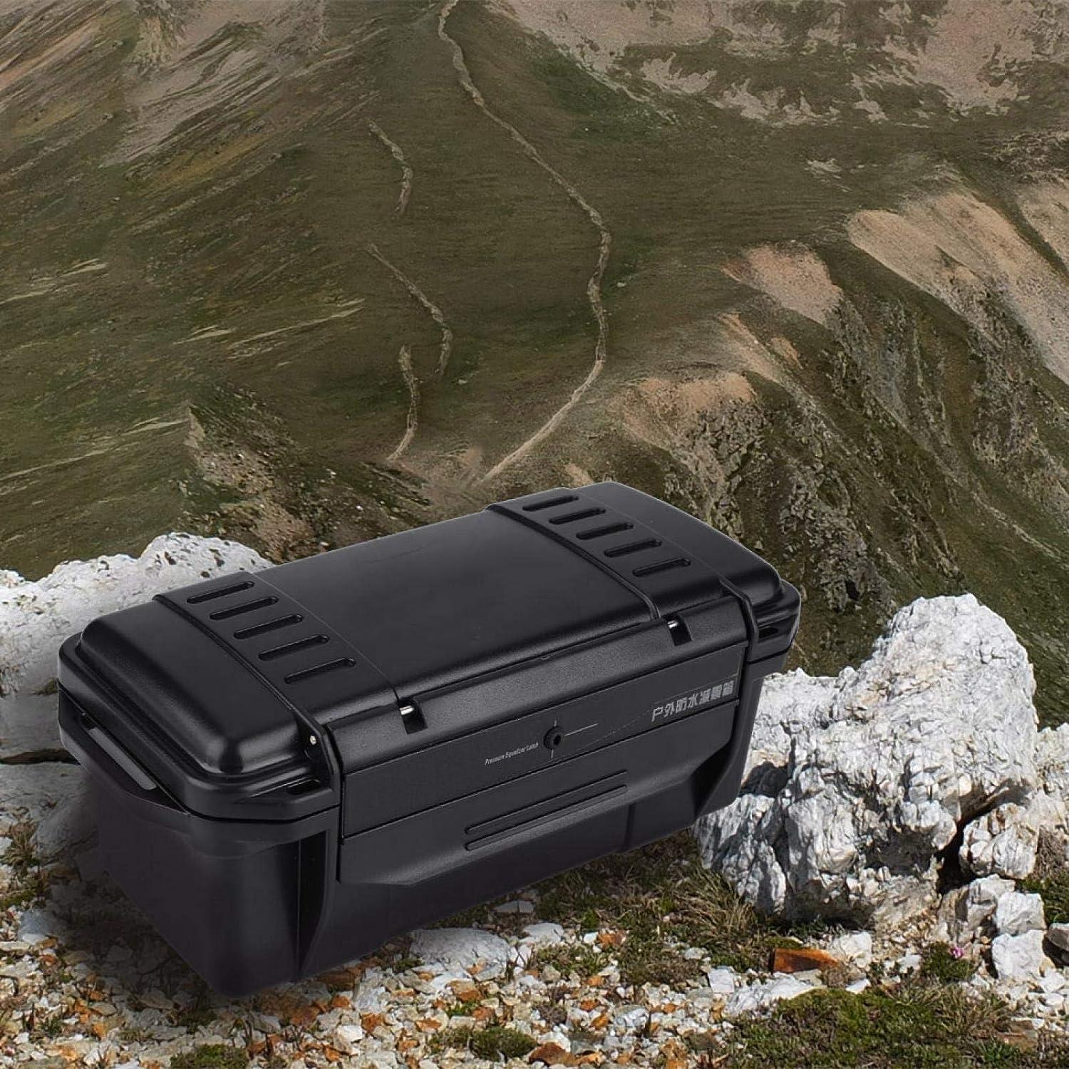 Wosune Outdoor Storage Case, PressureProof Black Sturdy Ammo Crate