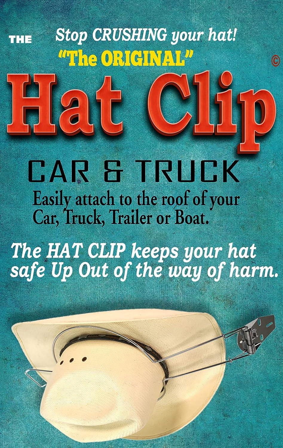 The Original HAT Clip New Version Cowboy Hat Holder for Trucks Hat Rack