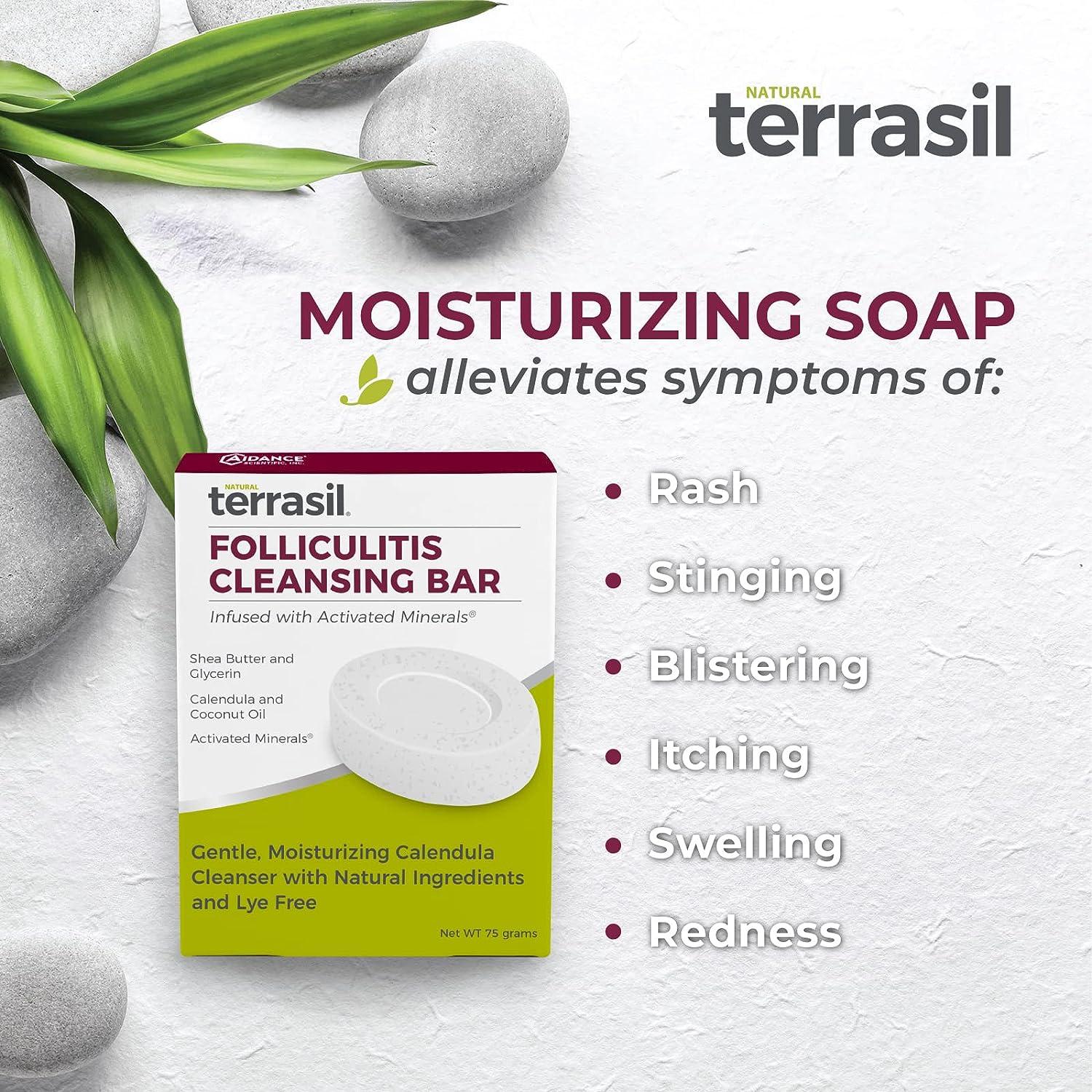 terrasil Folliculitis Soap Ingrown Hair Treatment Natural Soap Bar with