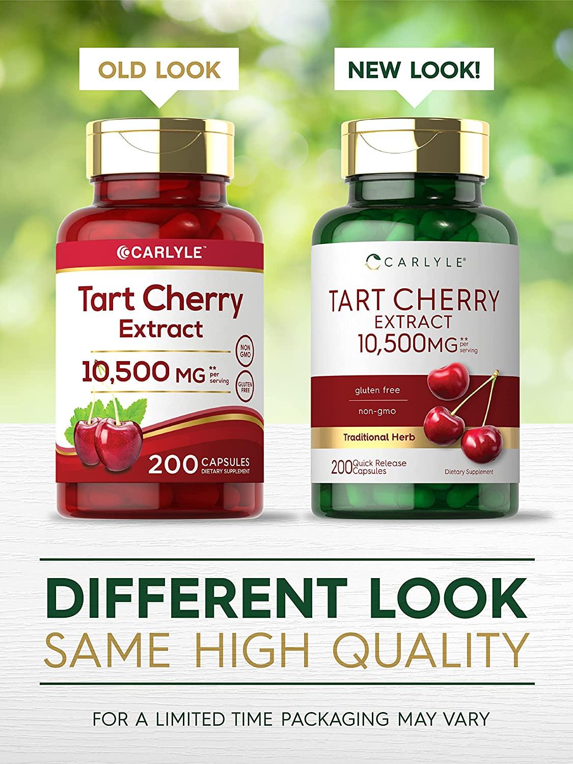 Carlyle Tart Cherry Extract 10,500 mg 200 Pills Antioxidant Rich