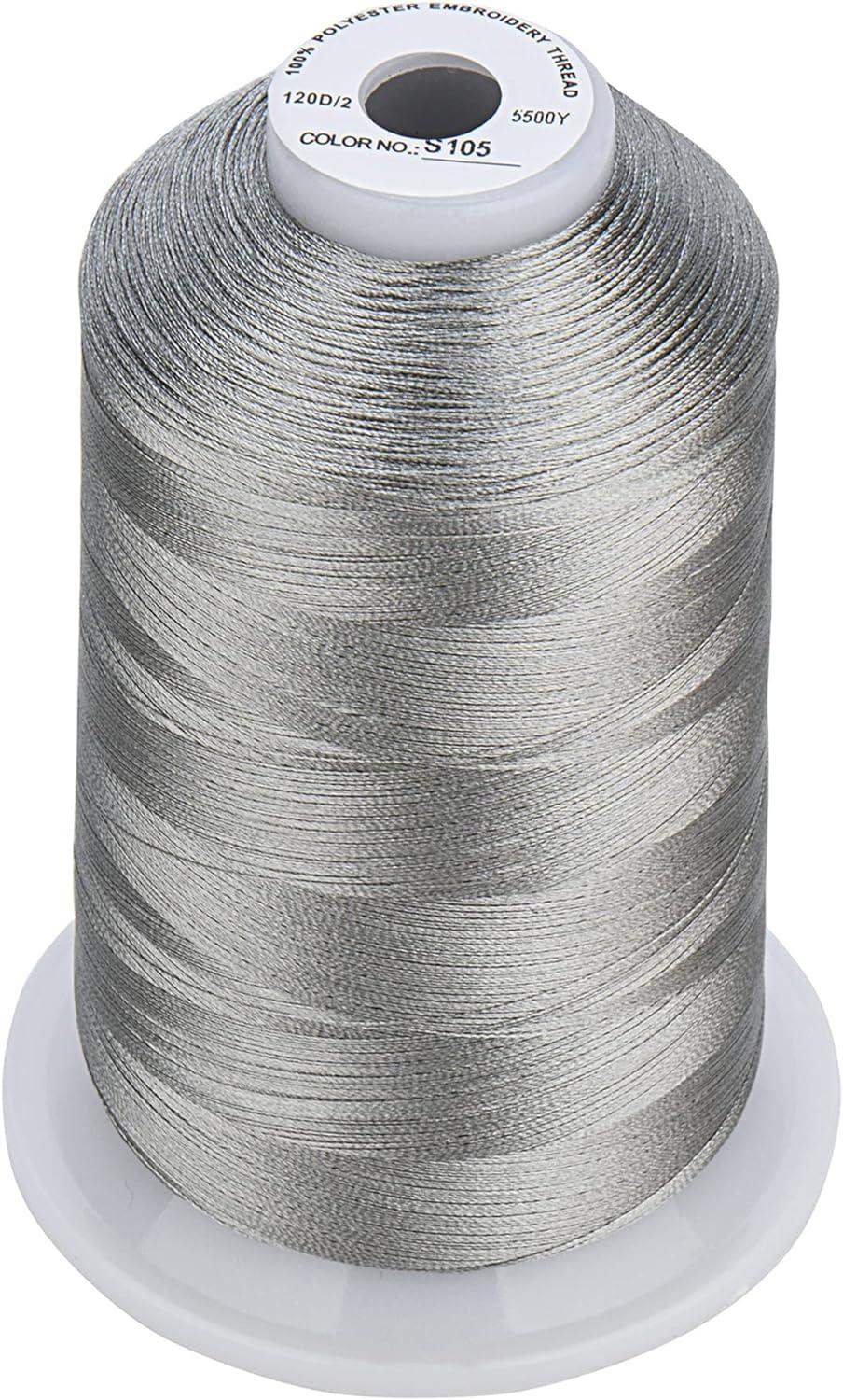 Simthread Polyester Embroidery Thread 5500Y Spool - 33 Color Pack for ...