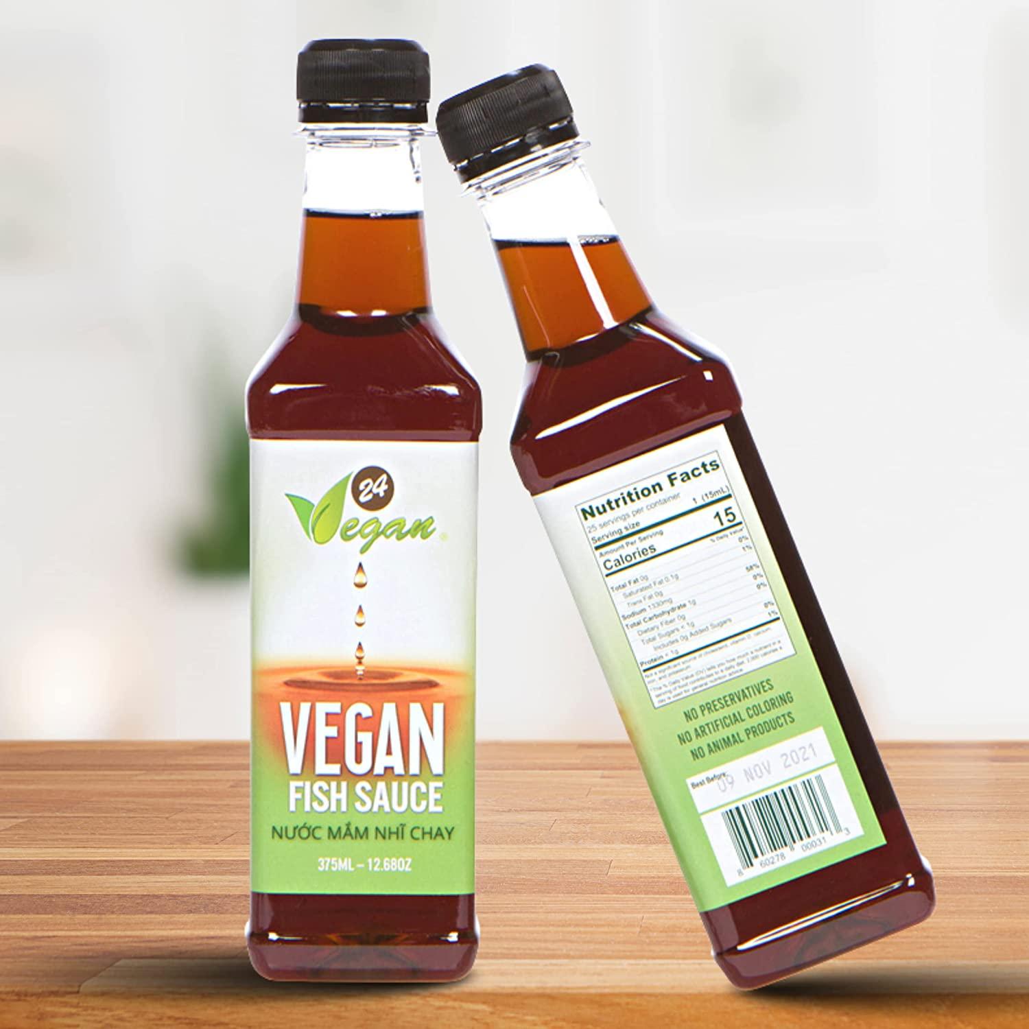 24Vegan Fish Sauces Premium PlantBased Seasoning Sauce, AllPurpose