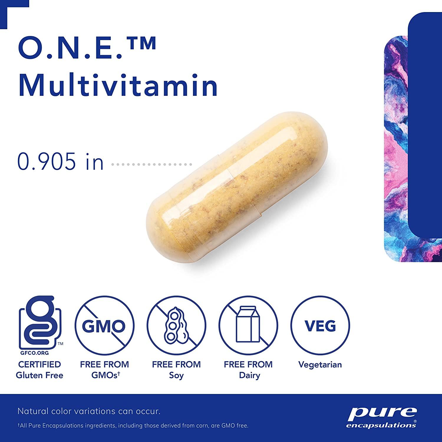 Pure Encapsulations O.N.E. Multivitamin Once Daily Multivitamin with Antioxidant Complex
