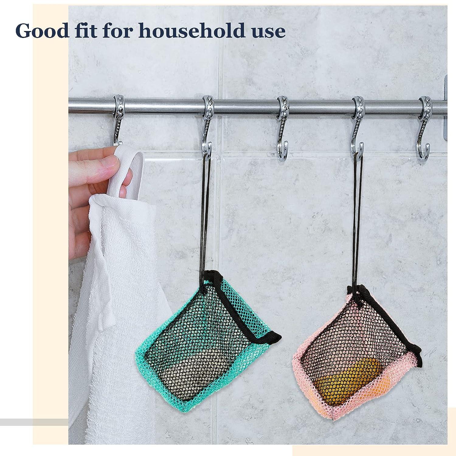 5 Pack Soap Bag Waste Mesh Bar Soap Loofah Holder Pouch For Shower GFF