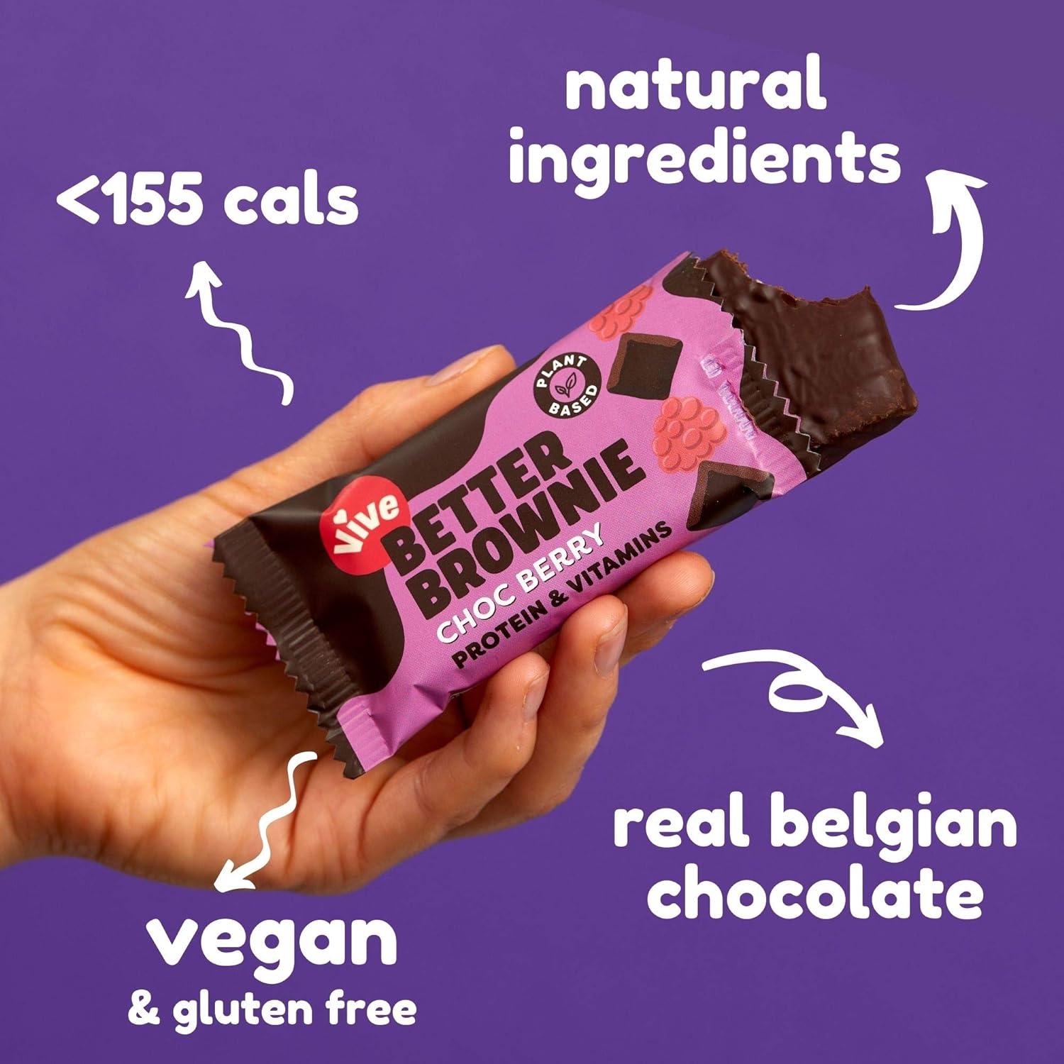 Vive Better Brownie Immunity Vitamins Low Calorie Chocolate Treat