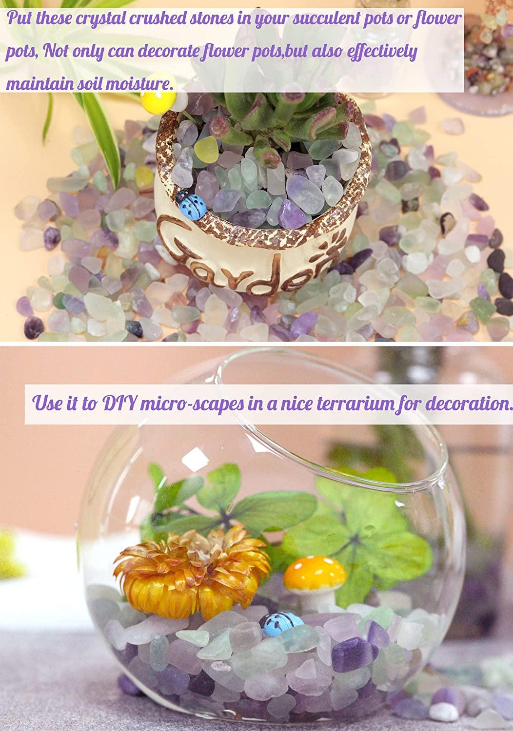 Fluorite Aquarium Gravel Rocks Natural Tumbled Healing Crystal Chips