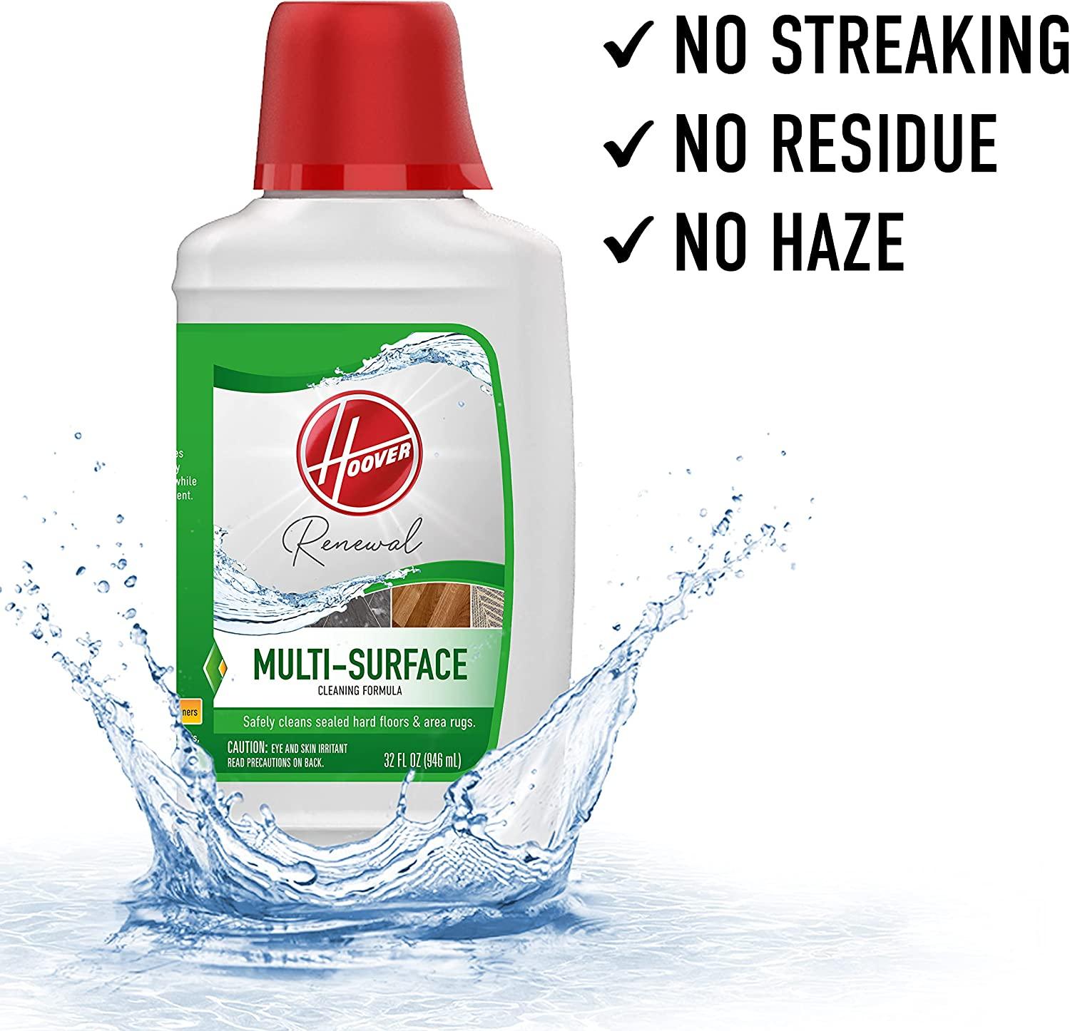 Hoover Renewal Hard Floor Cleaner for sealed hard floors, Concentrated Cleaning Solution for