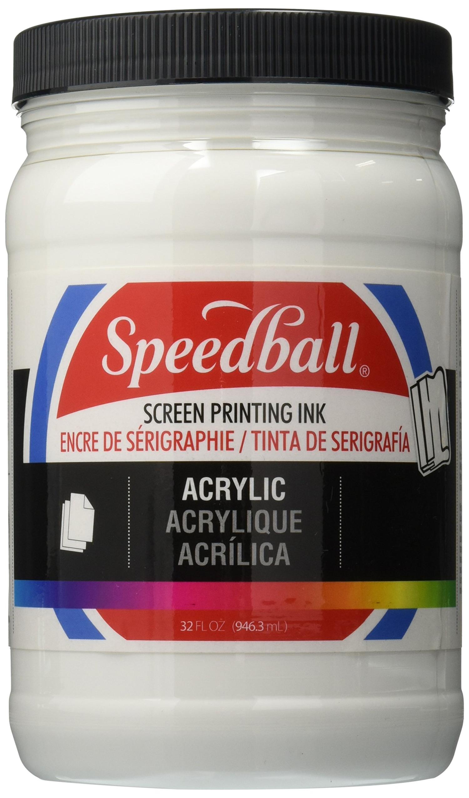 Speedball Acrylic Screen Printing Ink 32-Ounce White