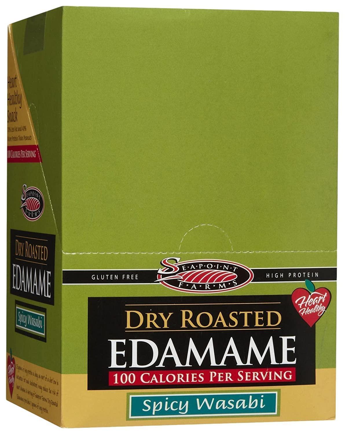 Seapoint Farms Dry Roasted Edamame Spicy Wasabi 1.58 Ounce (Pack of 12)