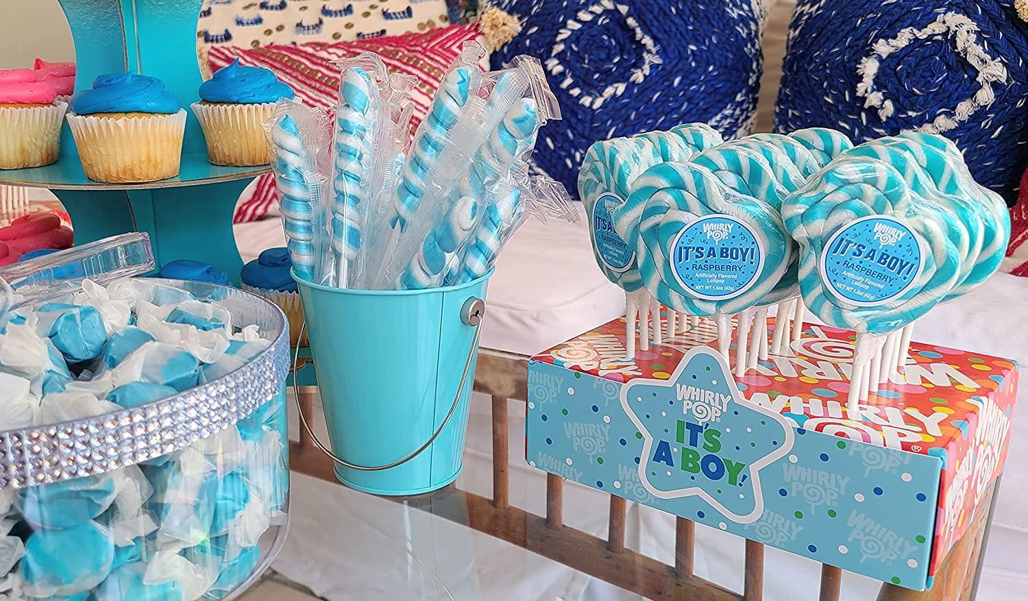 Adams & Brooks Fairtime Taffy Bulk Blue Candy for Candy Buffets, Blue