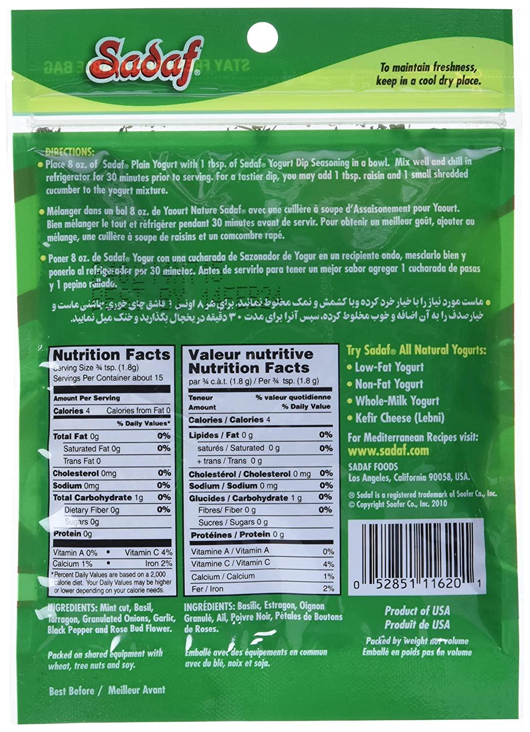 SADAF Yogurt Dip Mix Seasoning, 1 OZ