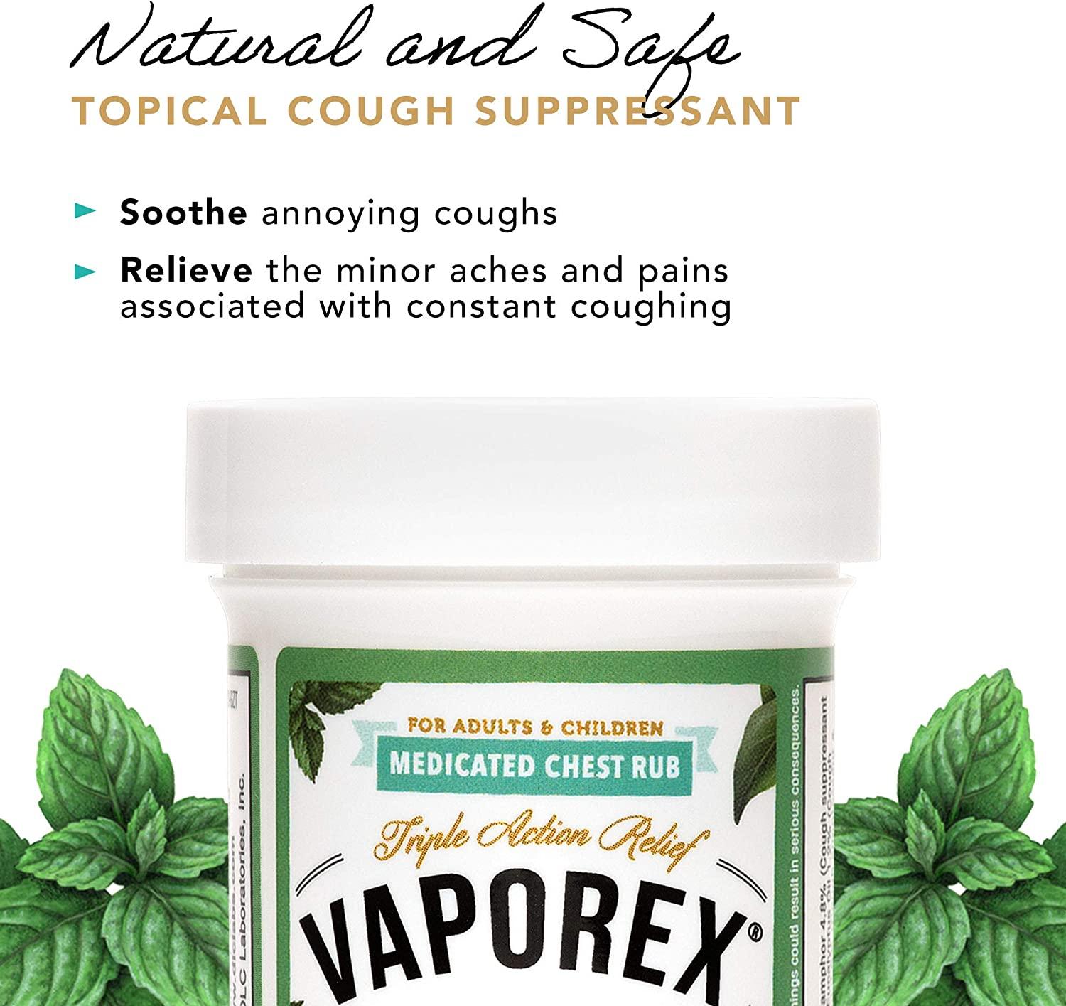 Vaporex Medicated Chest Rub with Camphor Menthol and Eucalyptus