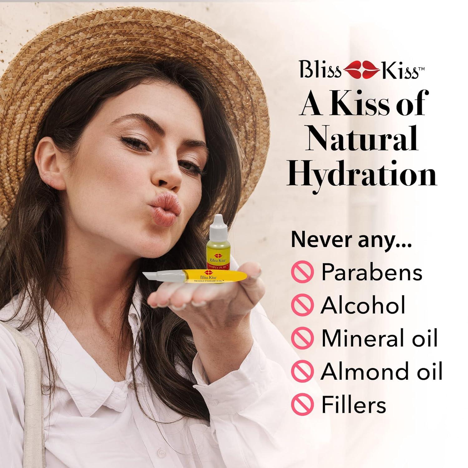 Bliss Kiss Simply Pure Dropper with Refillable Cuticle Squeeze Pen 3Pack Kit (Fragrance Free 3