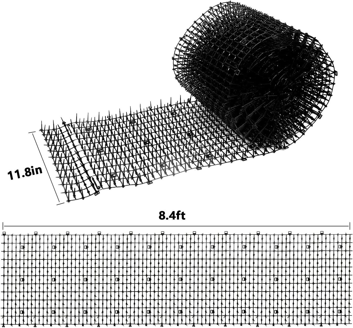 Hmyomina 8.2 FT Cat Scat Mat with Spikes Cat Deterrent Mats Plastic