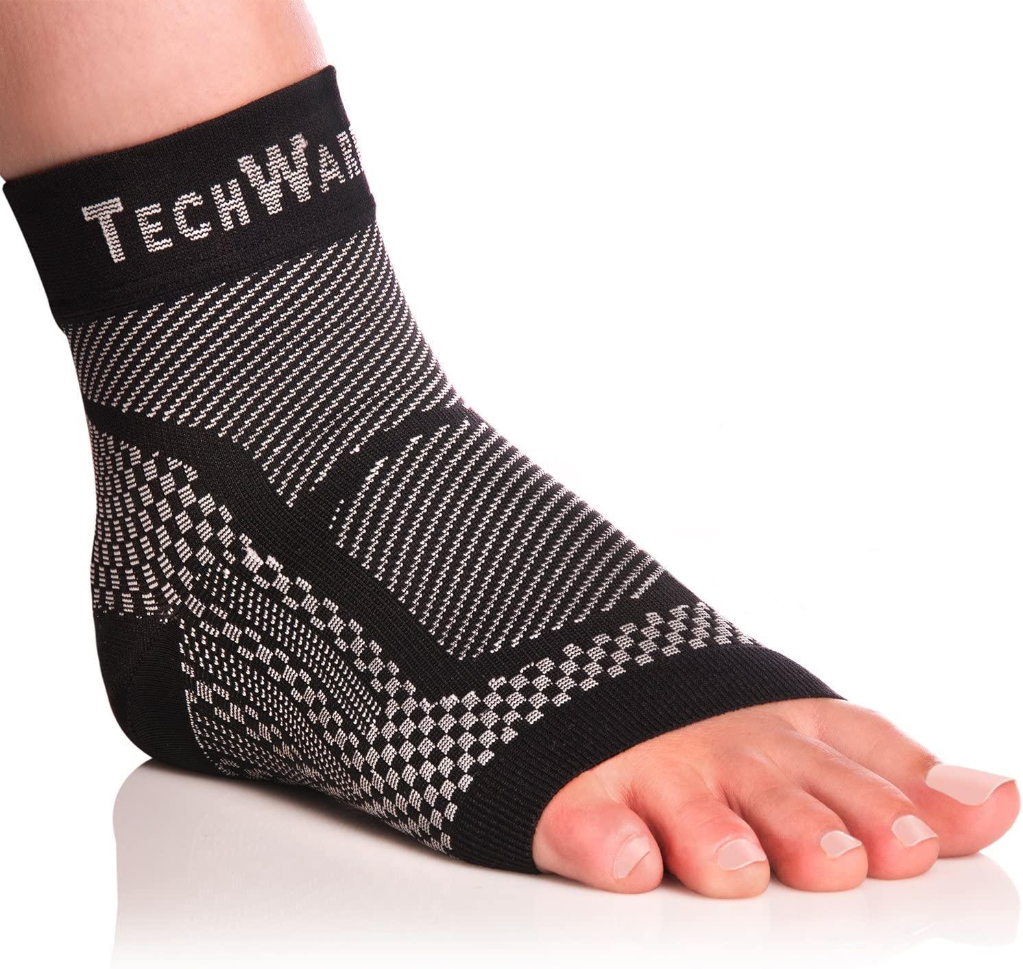 TechWare Pro Ankle Brace Compression Sleeve - Relieves Achilles ...