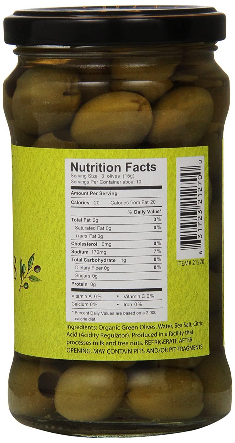 Divina Organic Pitted Green Olives, 5.3 oz