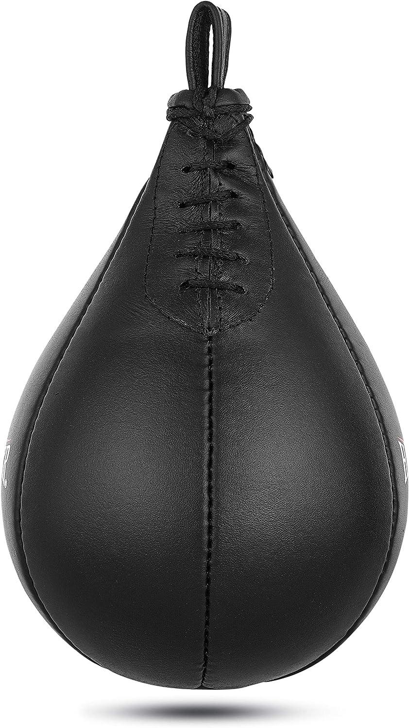 HUNTER Speed Ball Boxing Cow Hide Leather MMA Speed Bag Muay Thai Training Speed Bag Punching