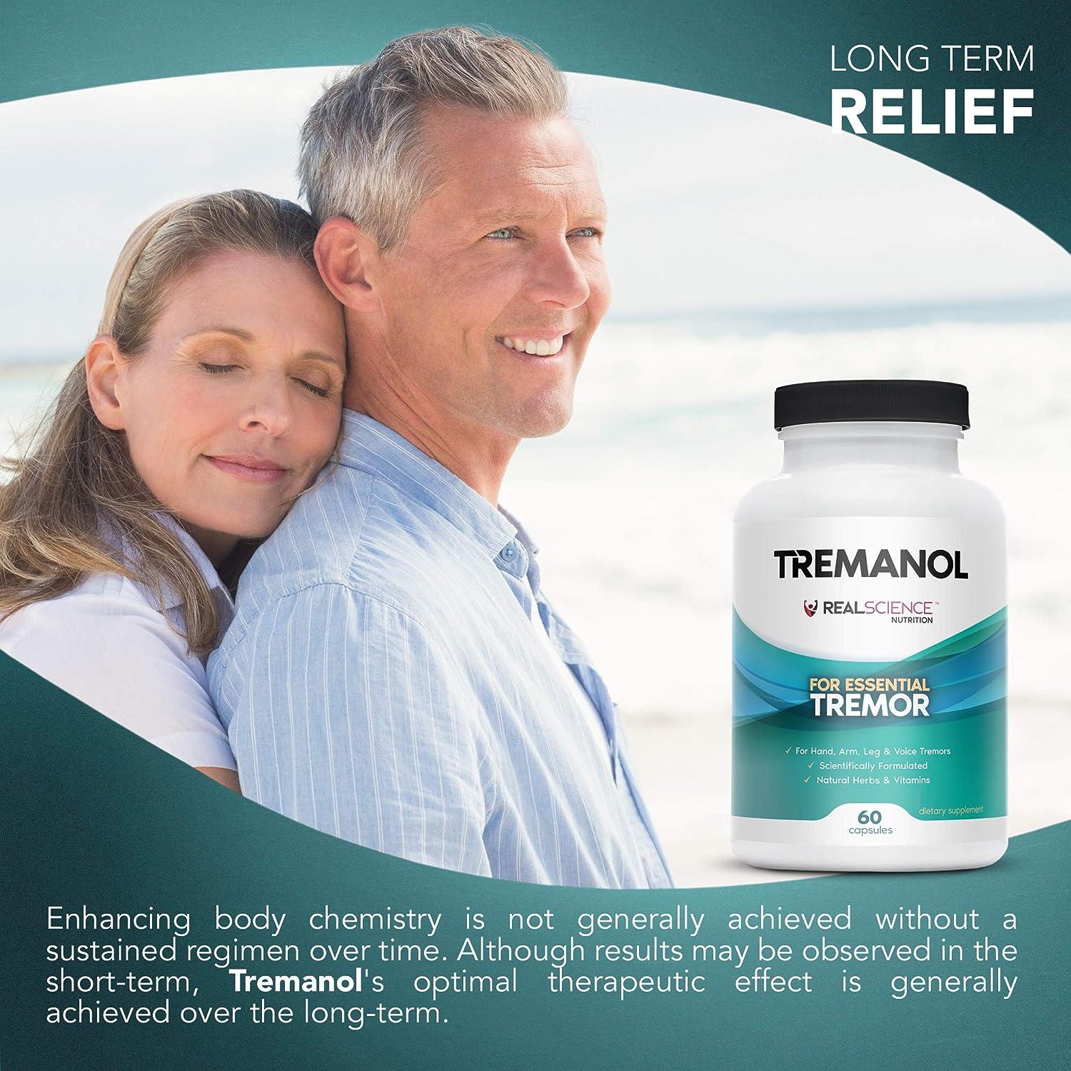 Real Science Nutrition Tremanol All Natural Essential Tremor Herbal