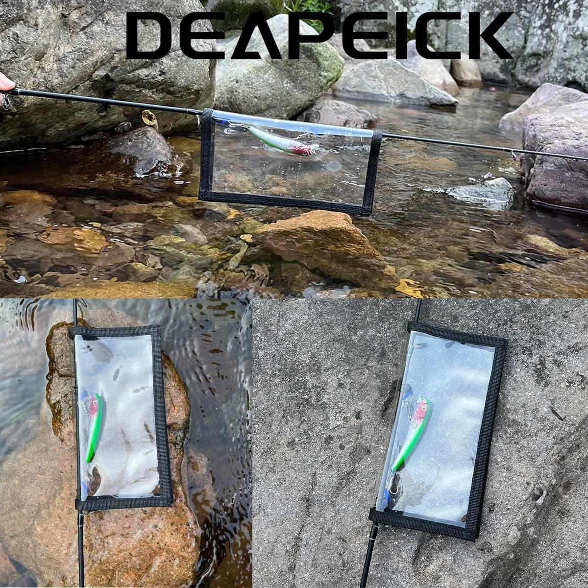 Deapeick 5pcs Fishing Biat Wraps with 10pcs Fishing Rod Hook Holder Durable  Clear PVC Lure Covers Keeps Fishing Safe Easily See Lure Covers Fishing  Hook Bait Storage 3 L+ 2M 3L+2M+10pcs hook