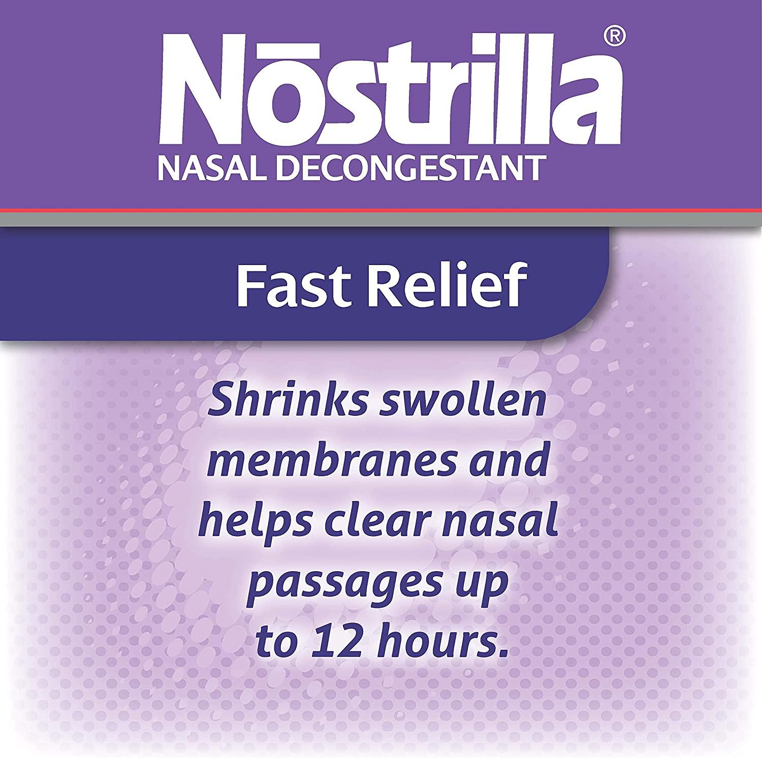 Nostrilla Nasal Decongestant, Effective Relief of Nasal Congestion, Up
