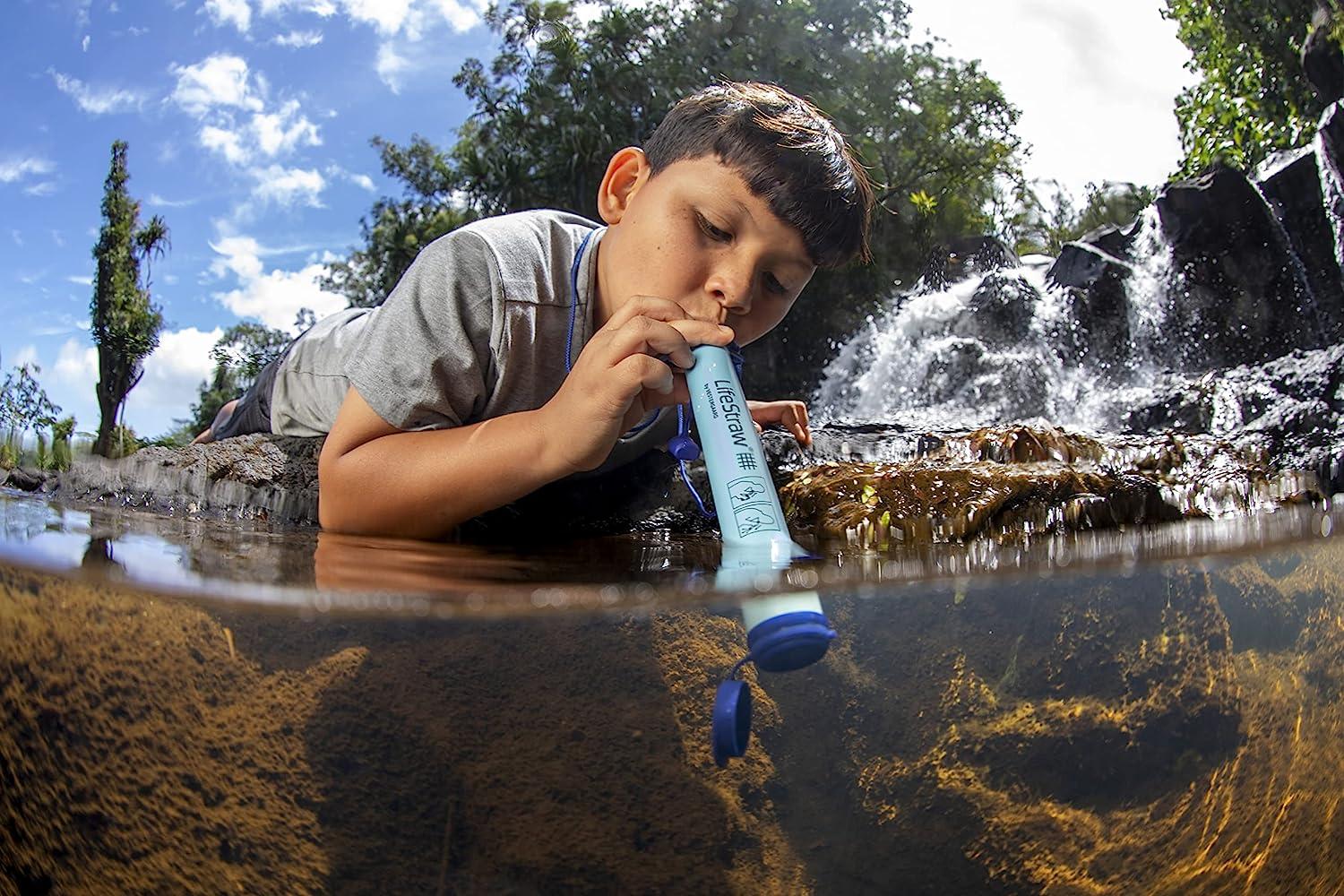 LifeStraw Filtre à Eau Personnel Paille Pour Randonnée Et Camping Bleu