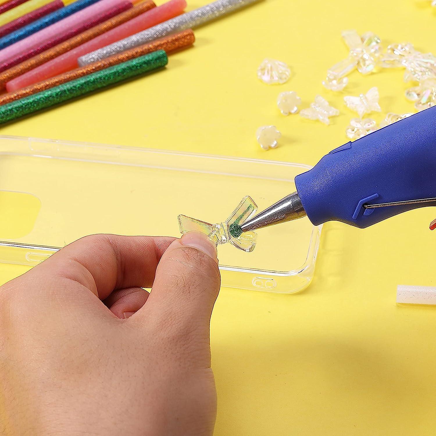 Mr. Pen Glitter Hot Glue Sticks, 4"x0.27", 48 pcs, Colored Hot Glue