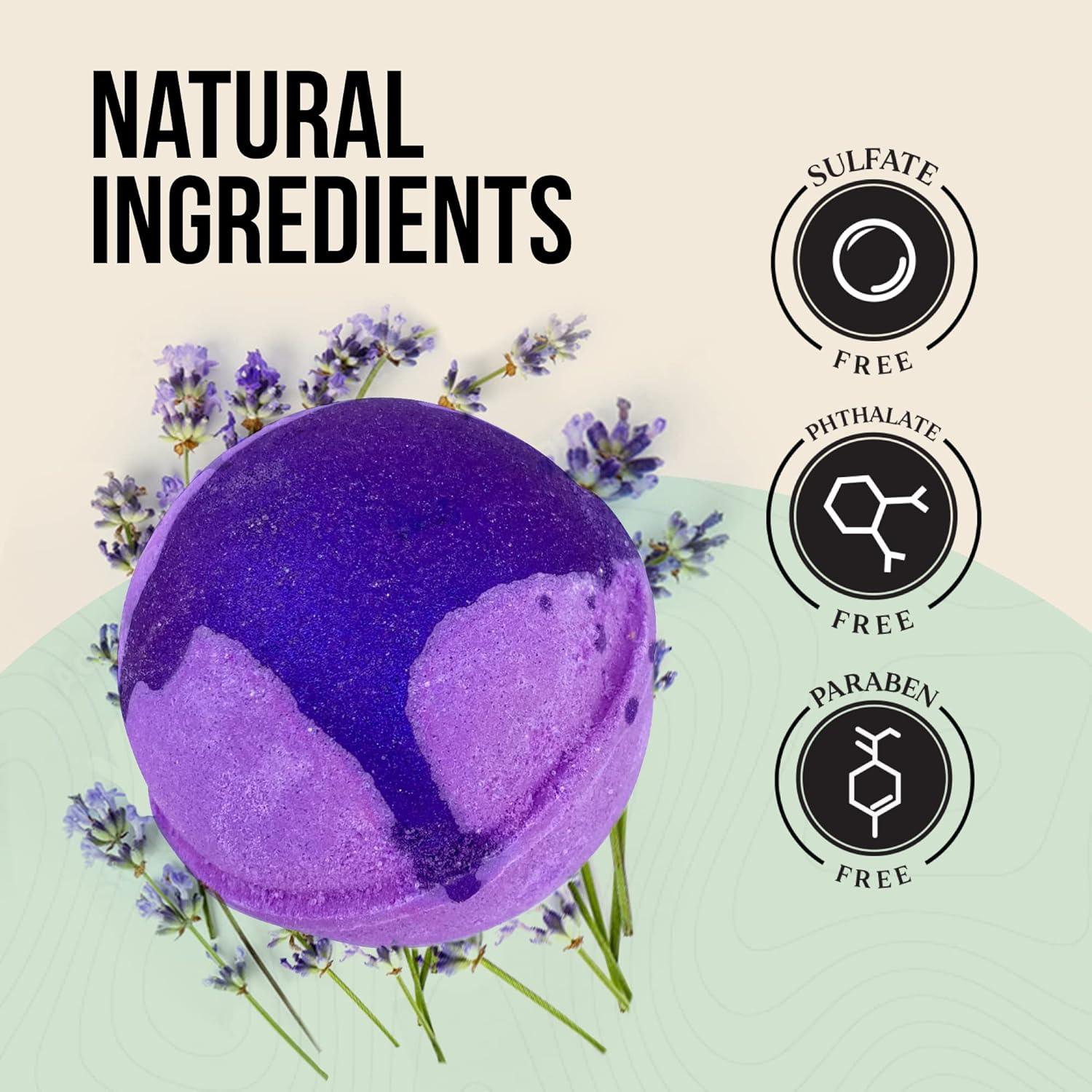 Naturally Vain Handmade Luxury Bath Bomb Set 9Pack Assorted Scents