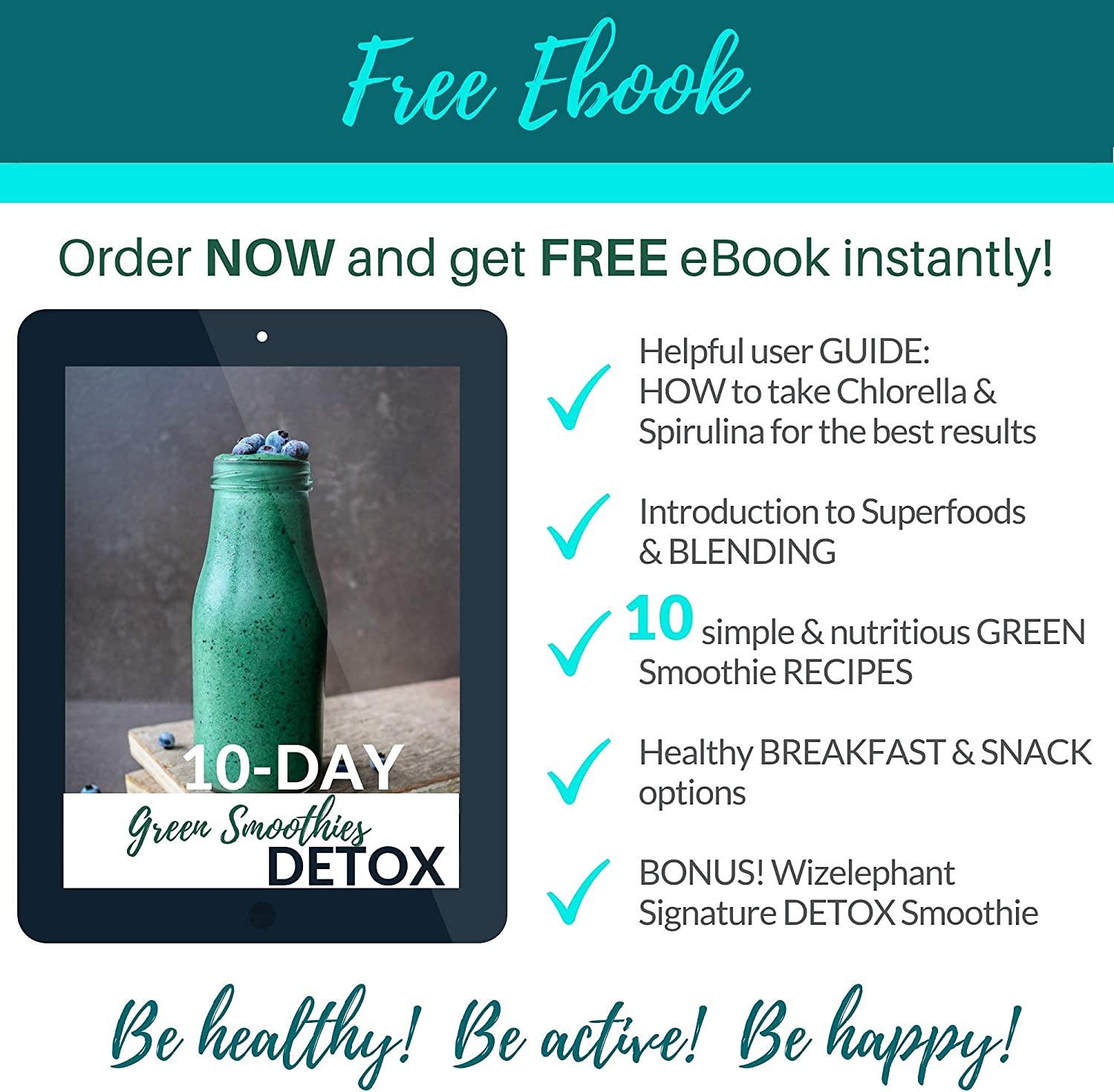 Spirulina Chlorella Powder. Premium Grade Non GMO Vegan. Rich in