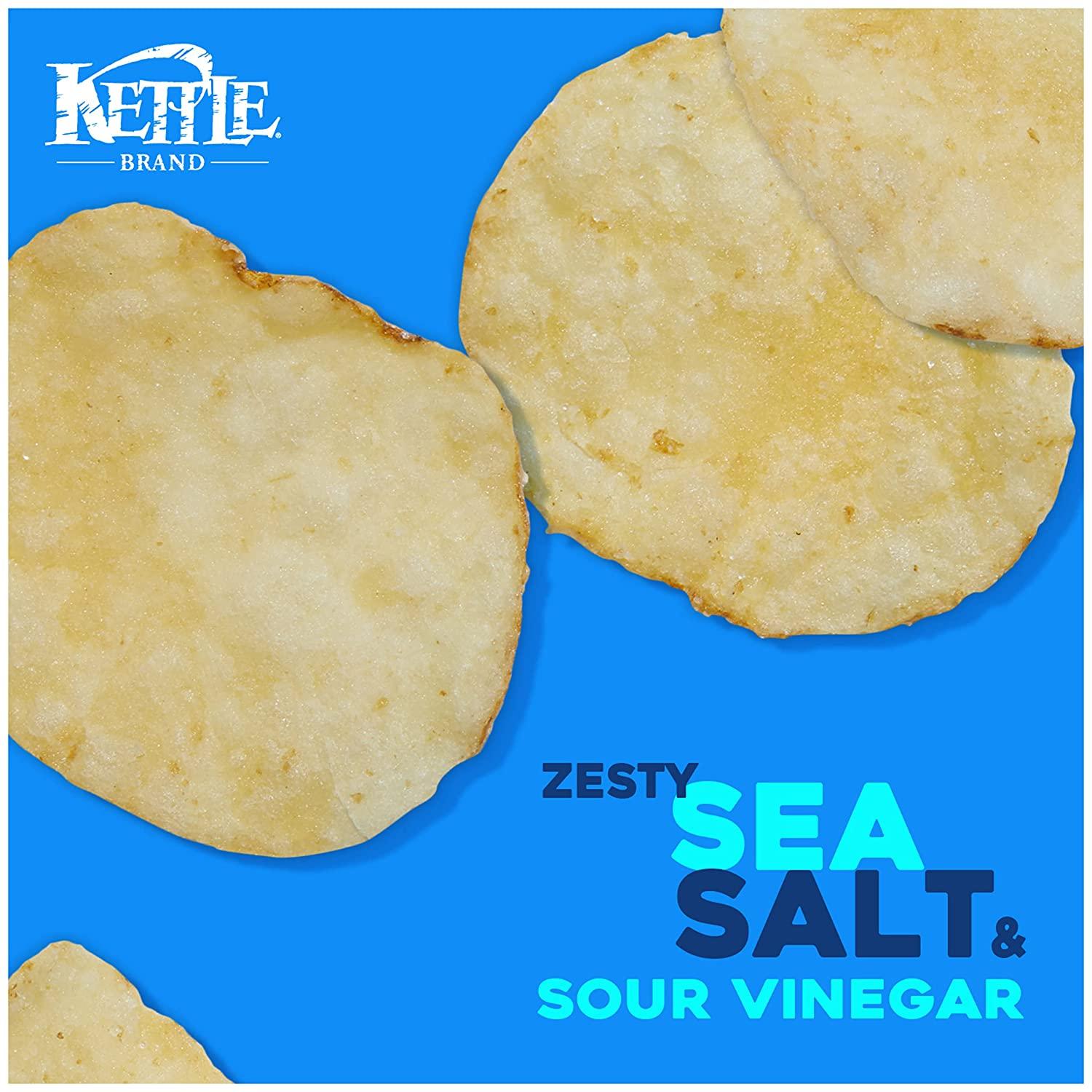 Kettle Brand Salt and Pepper Potato Chips 2 oz and 5 oz Bags