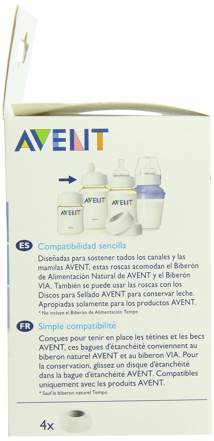 Philips AVENT BPA Free Classic Bottle Screw Rings 4Pack