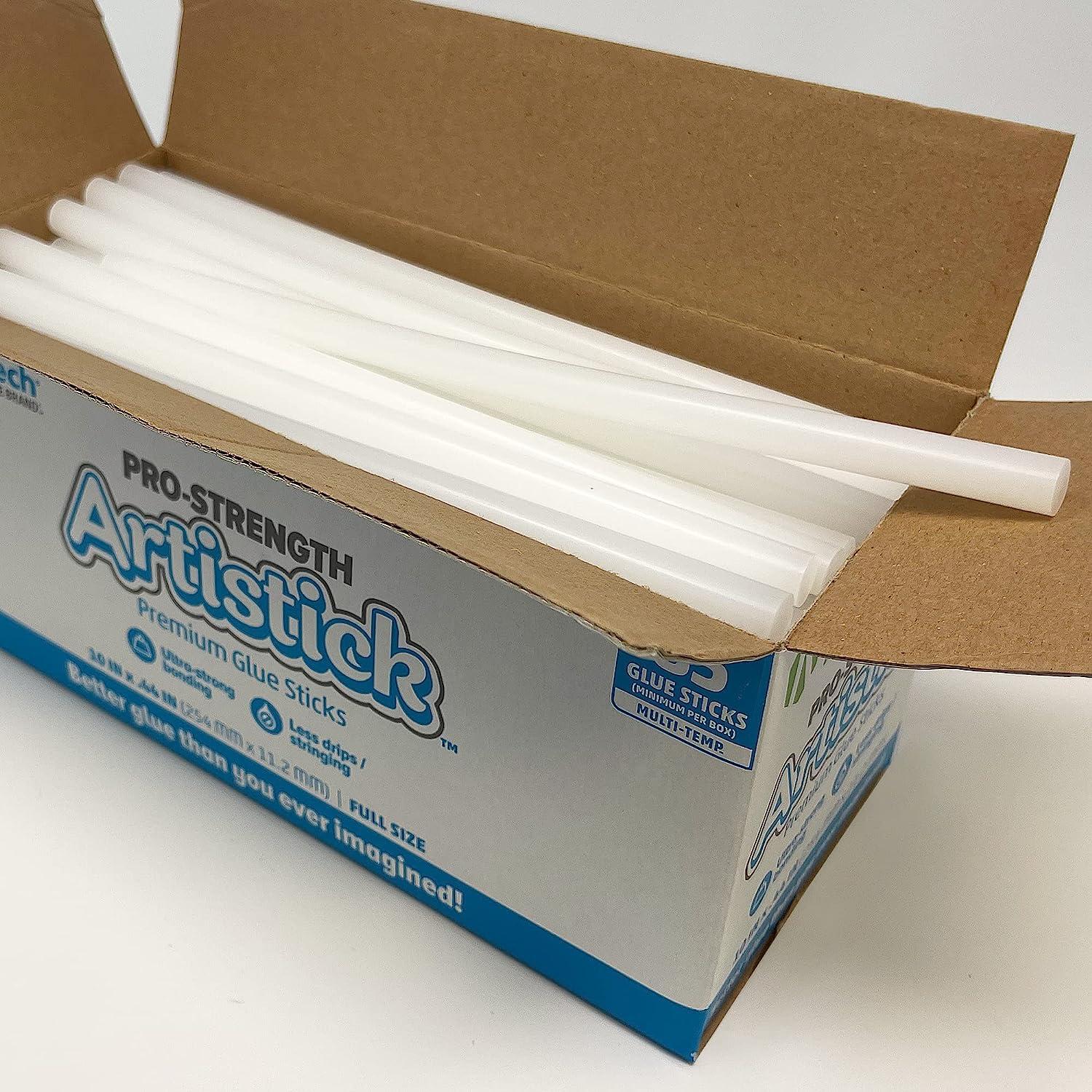 AdTech Premiere Hot Glue Sticks 10 Full Size, White, 85 Sticks