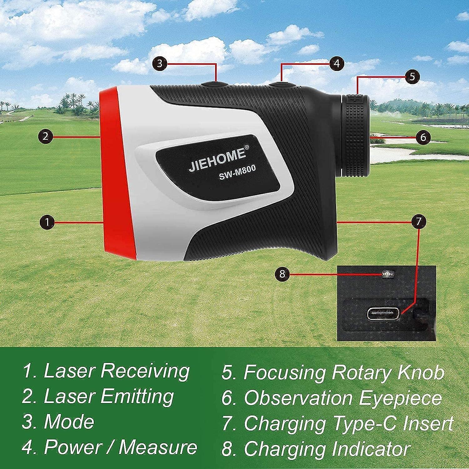 Golf Rangefinder Slope 800Yds 6X with Flag-Lock Pin Sensor