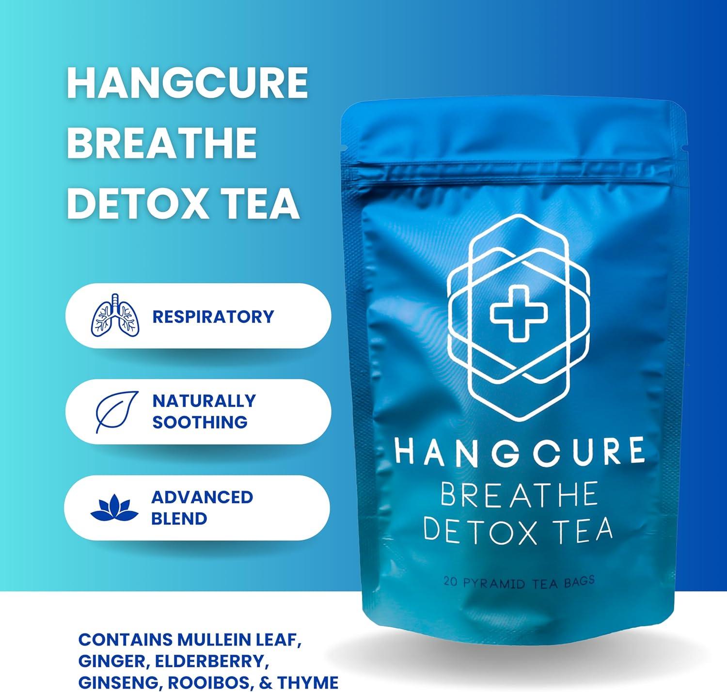 Breathe Tea by Hangcure Lung Cleanse Tea with Mullein Leaf Extract