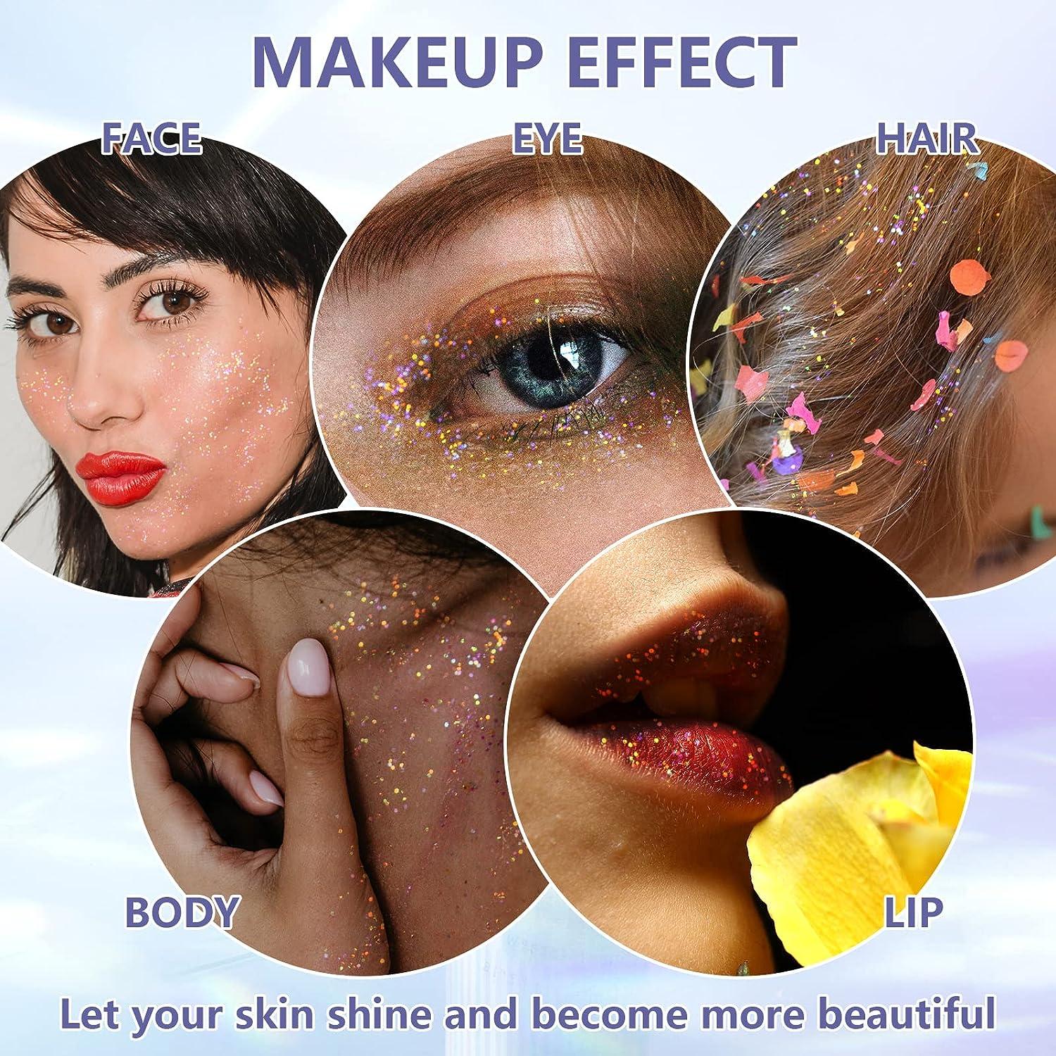 DAGEDA 3Colors Body Glitter Gel Set, Face Glitter Makeup Sparkle