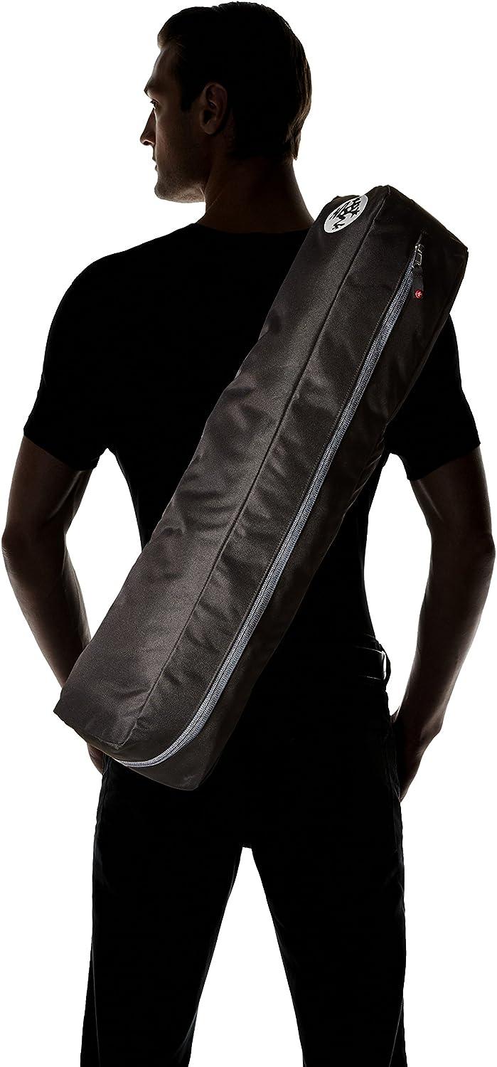 Manduka Go Light Yoga Mat Carrier Bag with Pocket, Adjustable Strap,  Suitable for most Yoga Mats Black