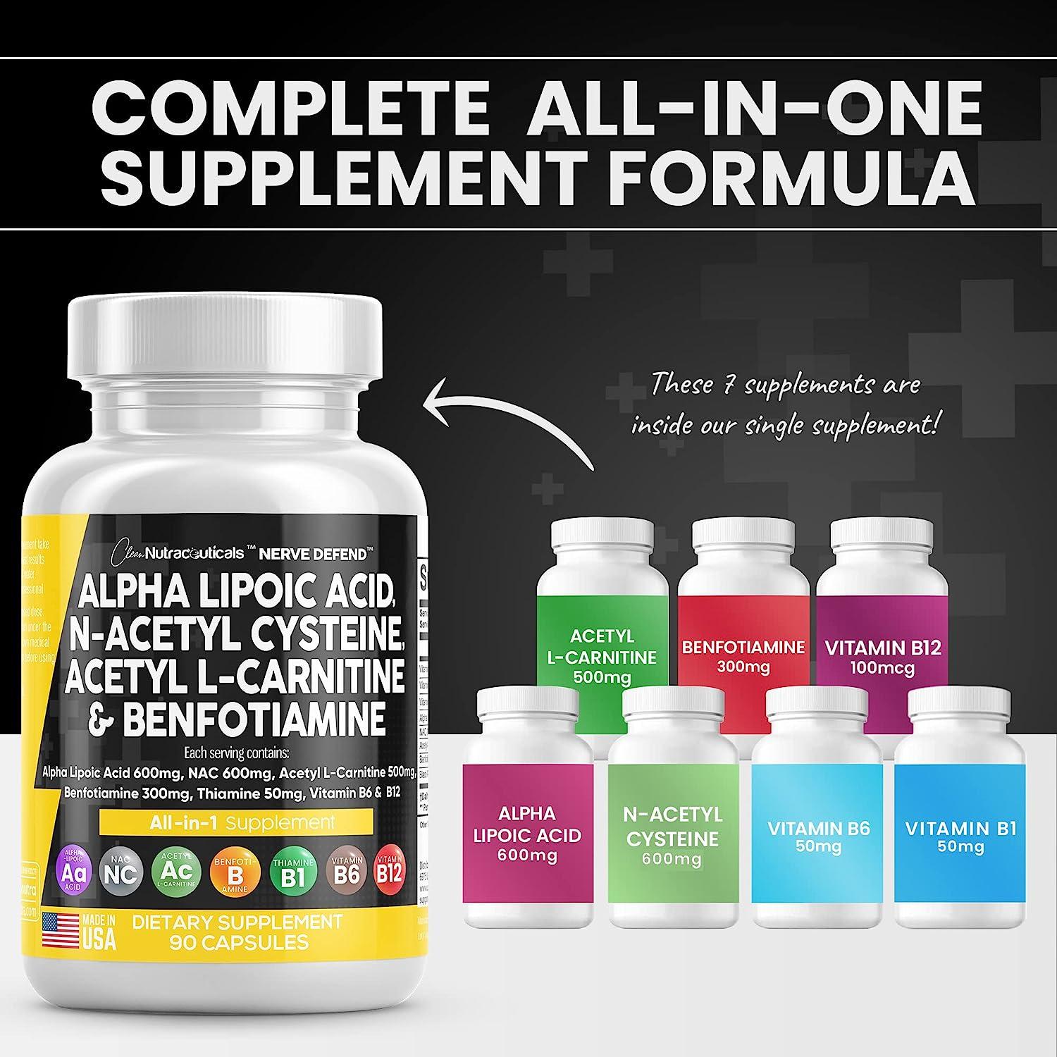 Alpha Lipoic Acid And Erectile Dysfunction Nerve Support Supplement with Alpha Lipoic Acid, N-Acetyl Cysteine
