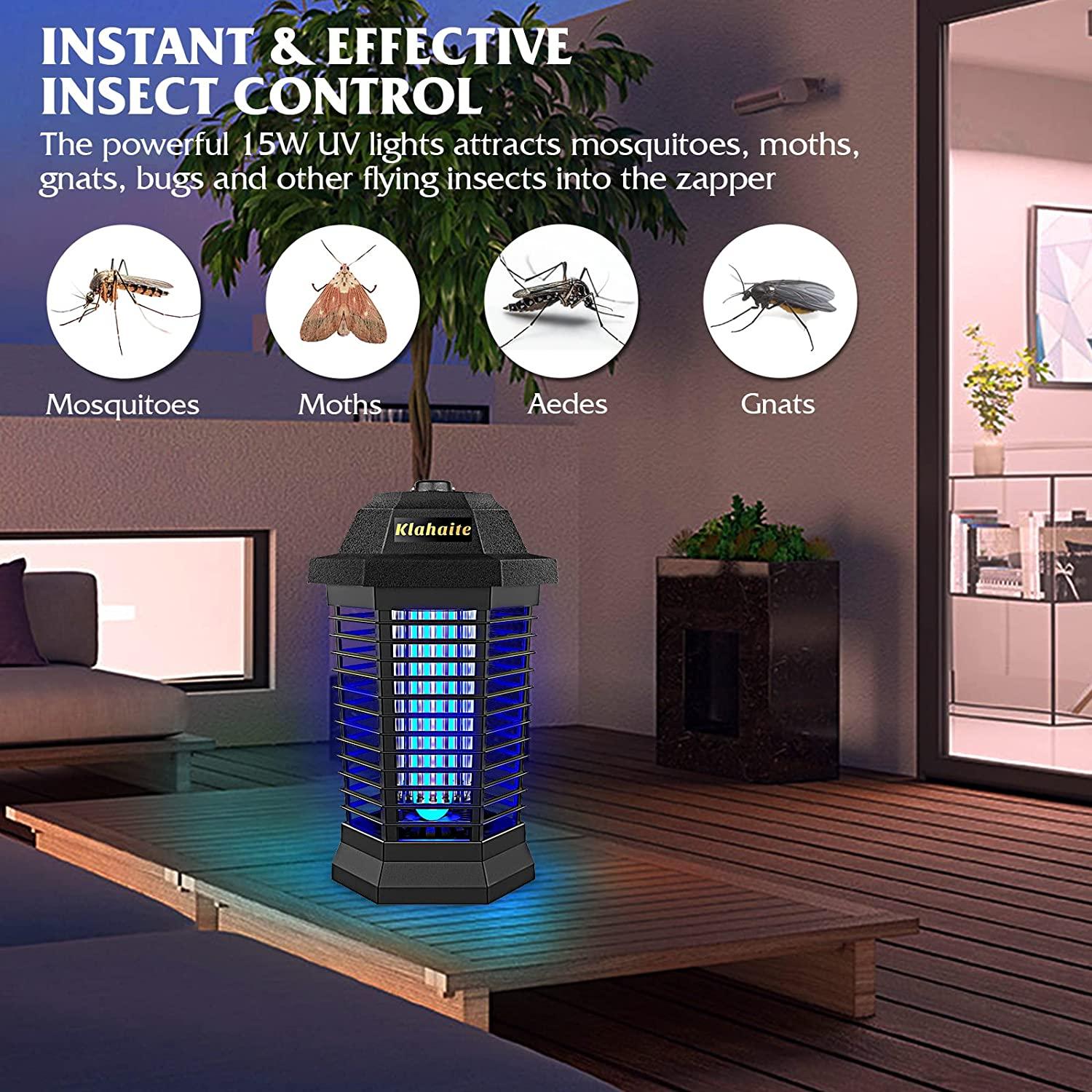 Klahaite Bug Zapper, Mosquito Zapper Outdoor, Electric Mosquito Killer
