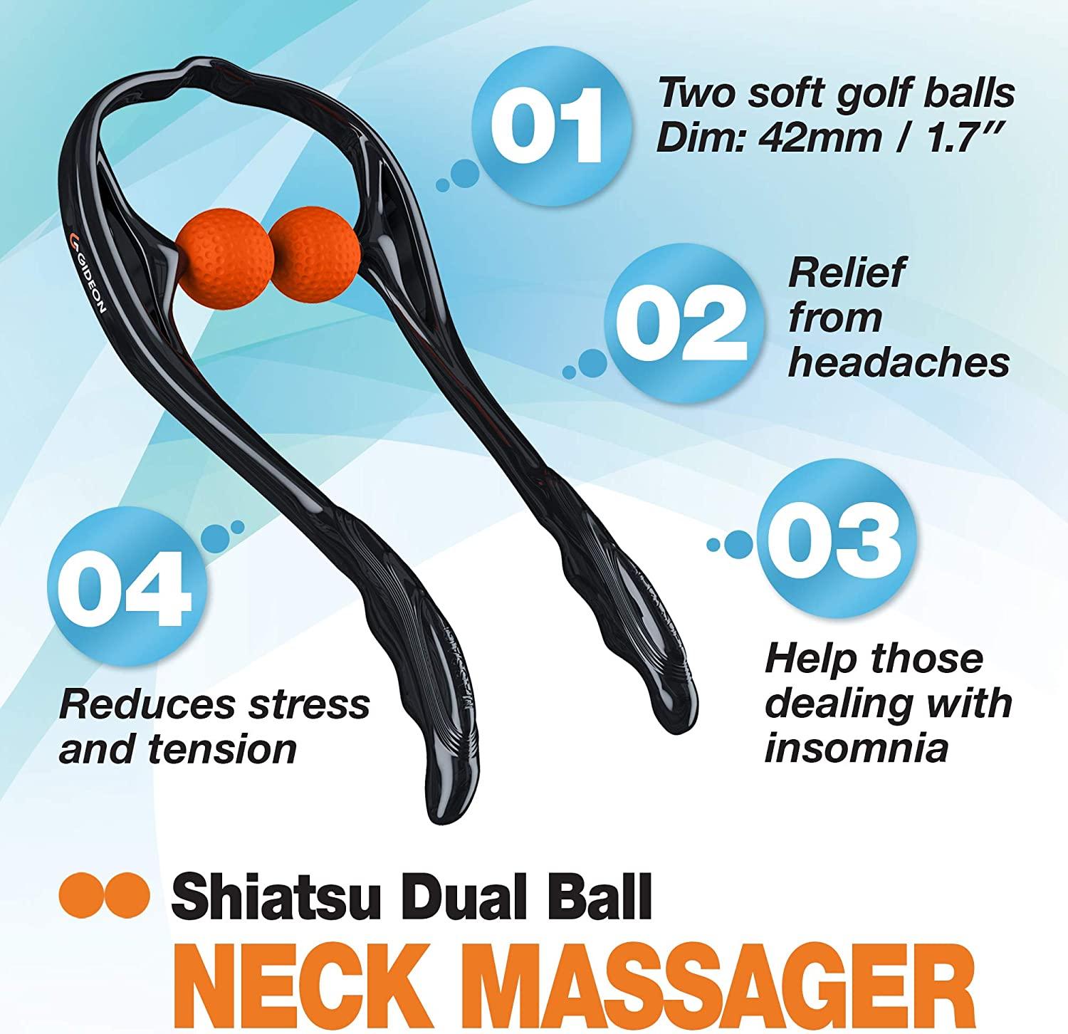 Golfer Neck Massager - Shiatsu Deep Tissue Shoulder and Neck