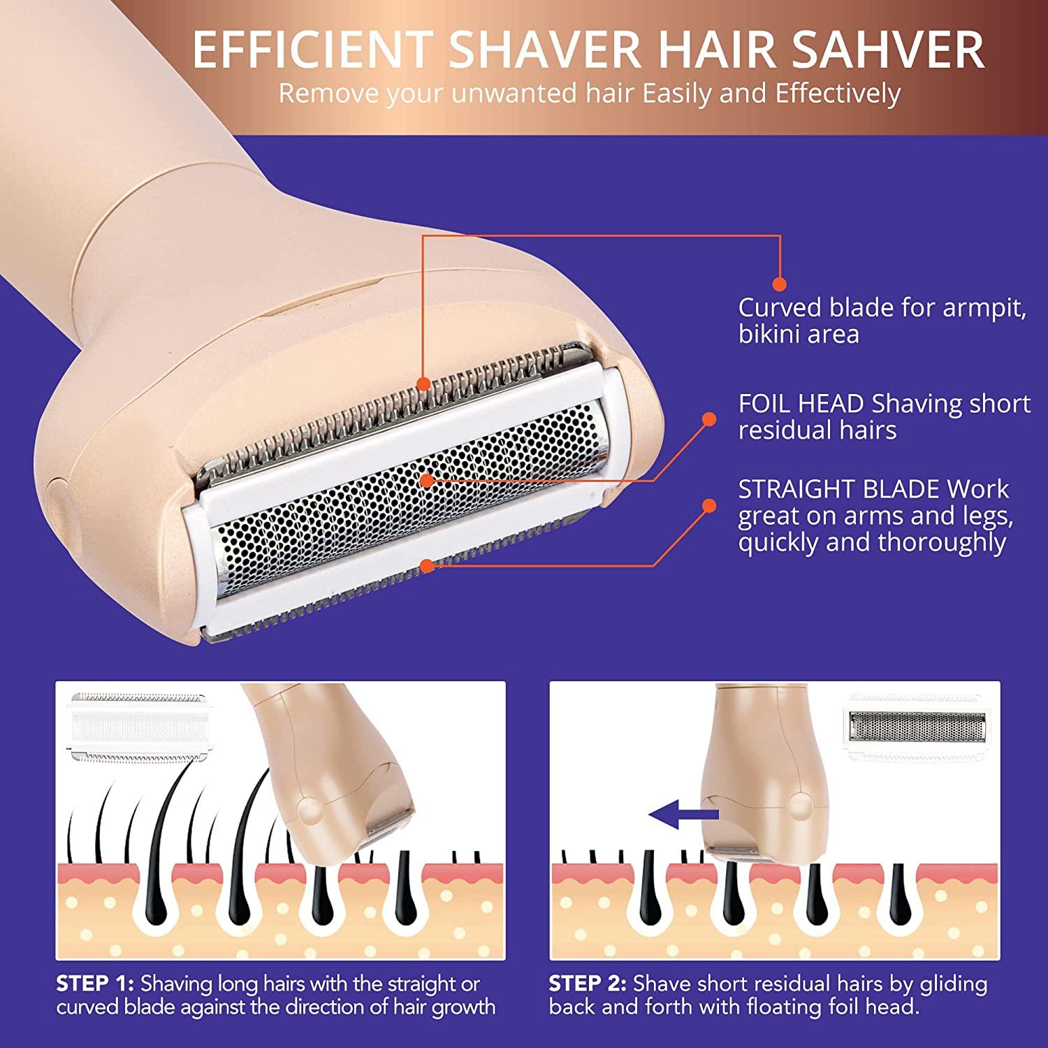 Electric Razors for Women ,Womens Electric Razor 2 in 1 for Leg Face